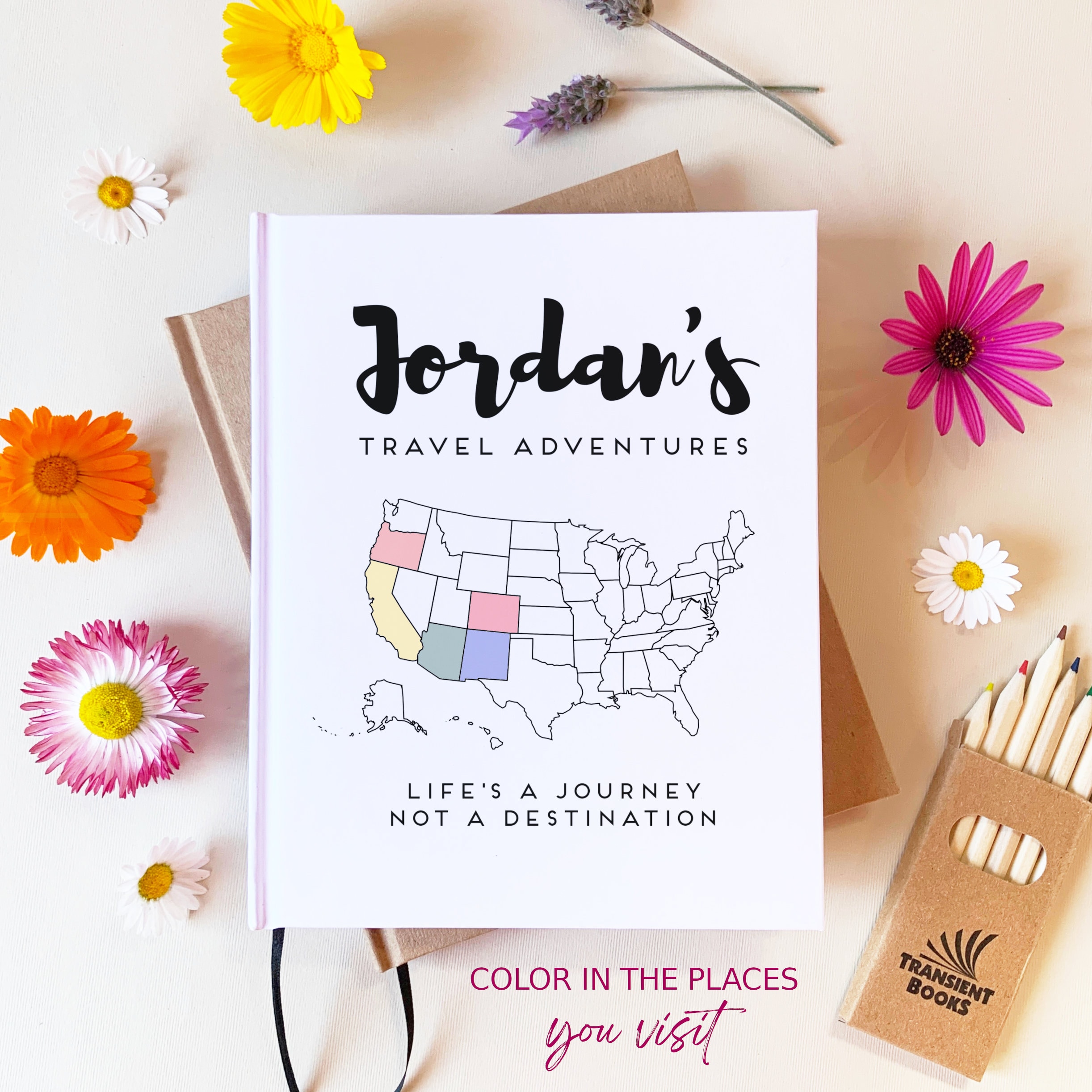 Products :: Custom Travel Journal for Kids, Graduate | USA Camping 