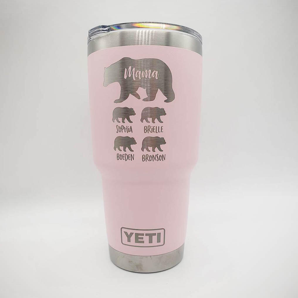  Personalized Pink Yeti New Baby 20oz Tumbler (w/Yeti
