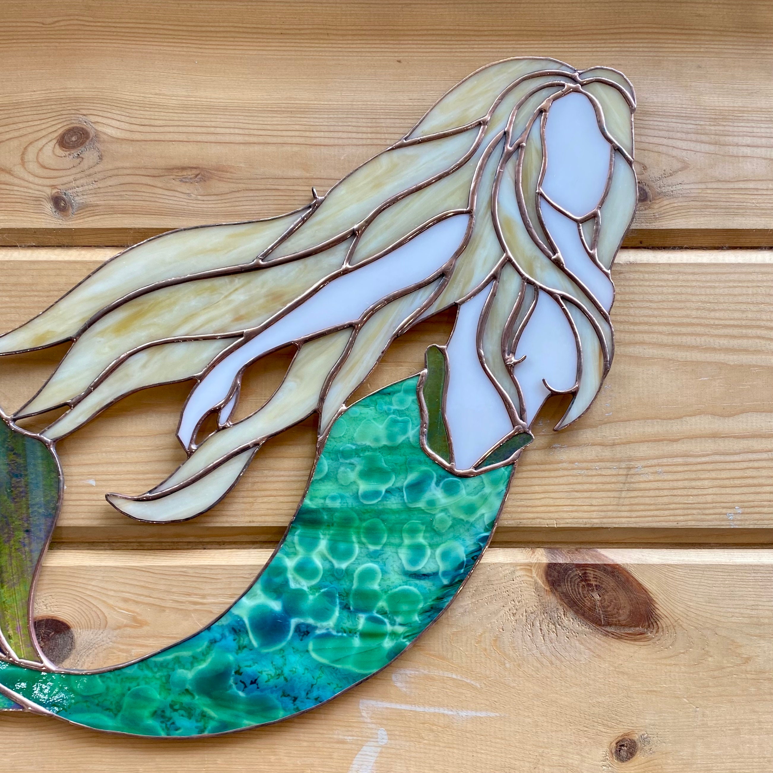 Mermaid, Mermaid Art, Ocean Art, Unique Gift, hotsell Stained Glass, Glass Art, Art, Suncatchers