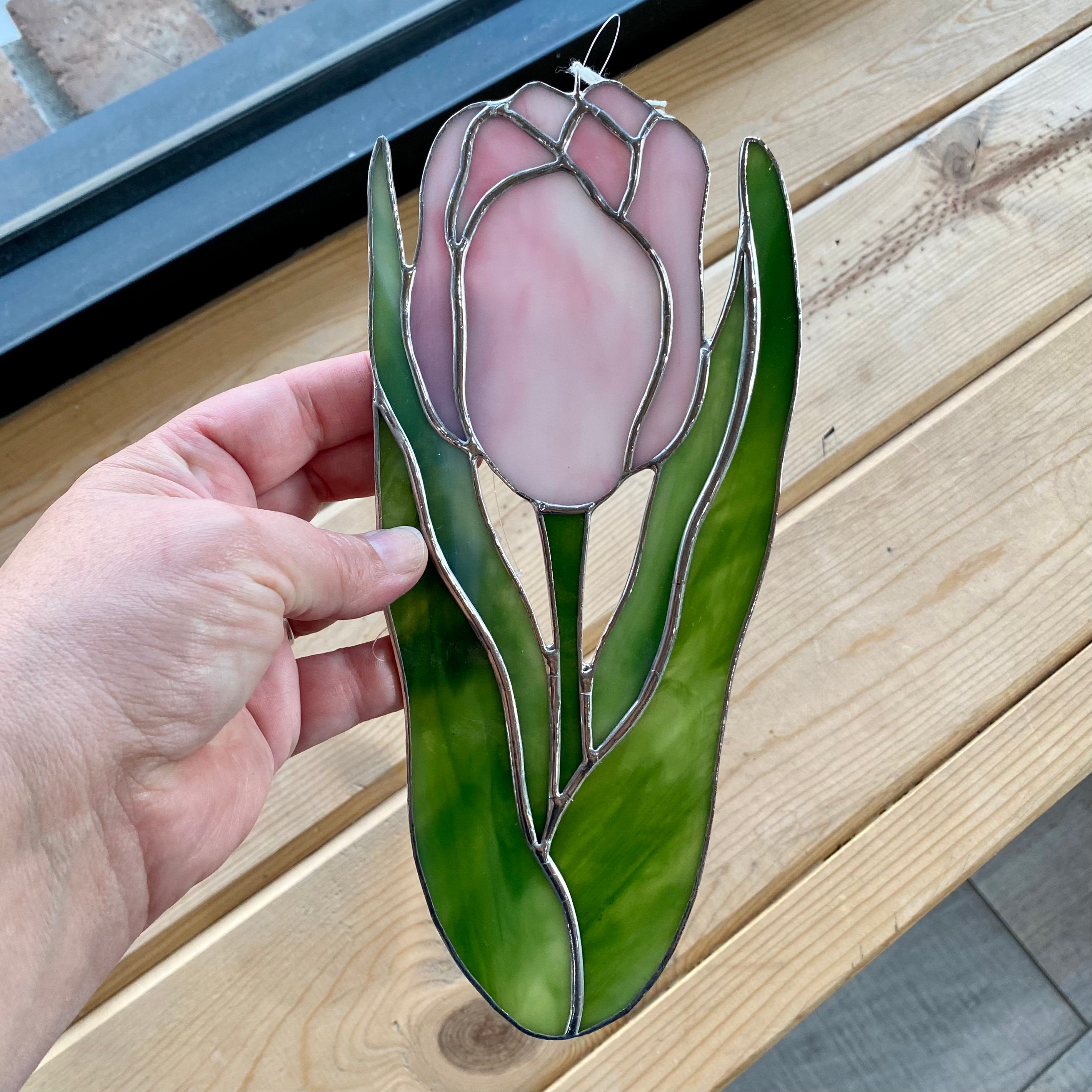 Tulip in retailer Beveled Glass, Freeform