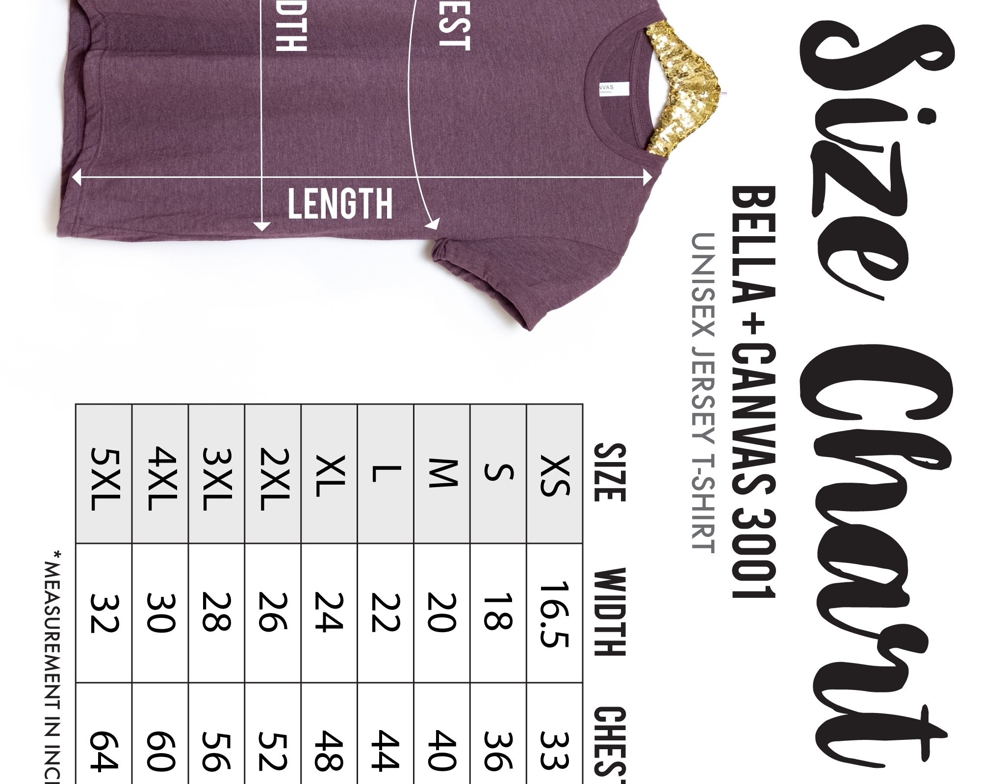 Adult Short-Sleeve Shirt Sizes