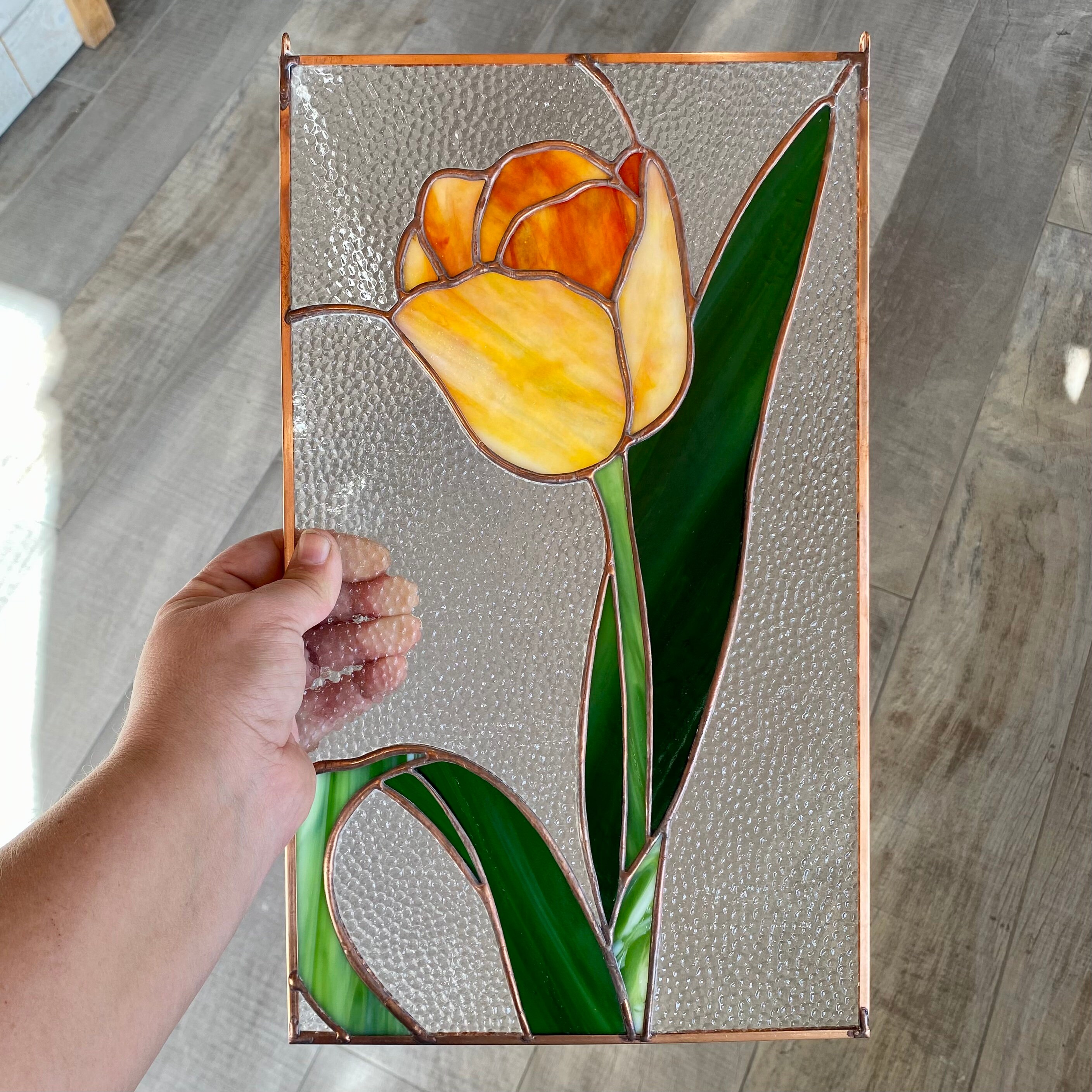 Tulip in retailer Beveled Glass, Freeform