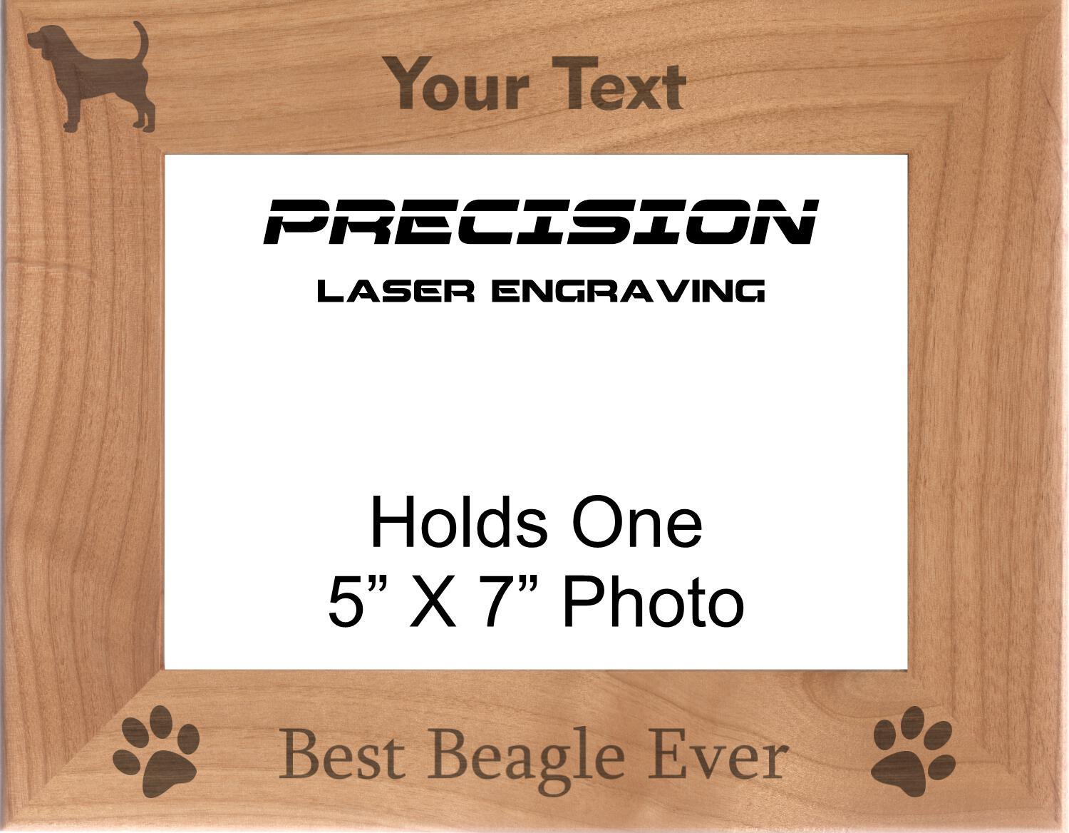 Personalized Engraved // Beagle // Picture Frame