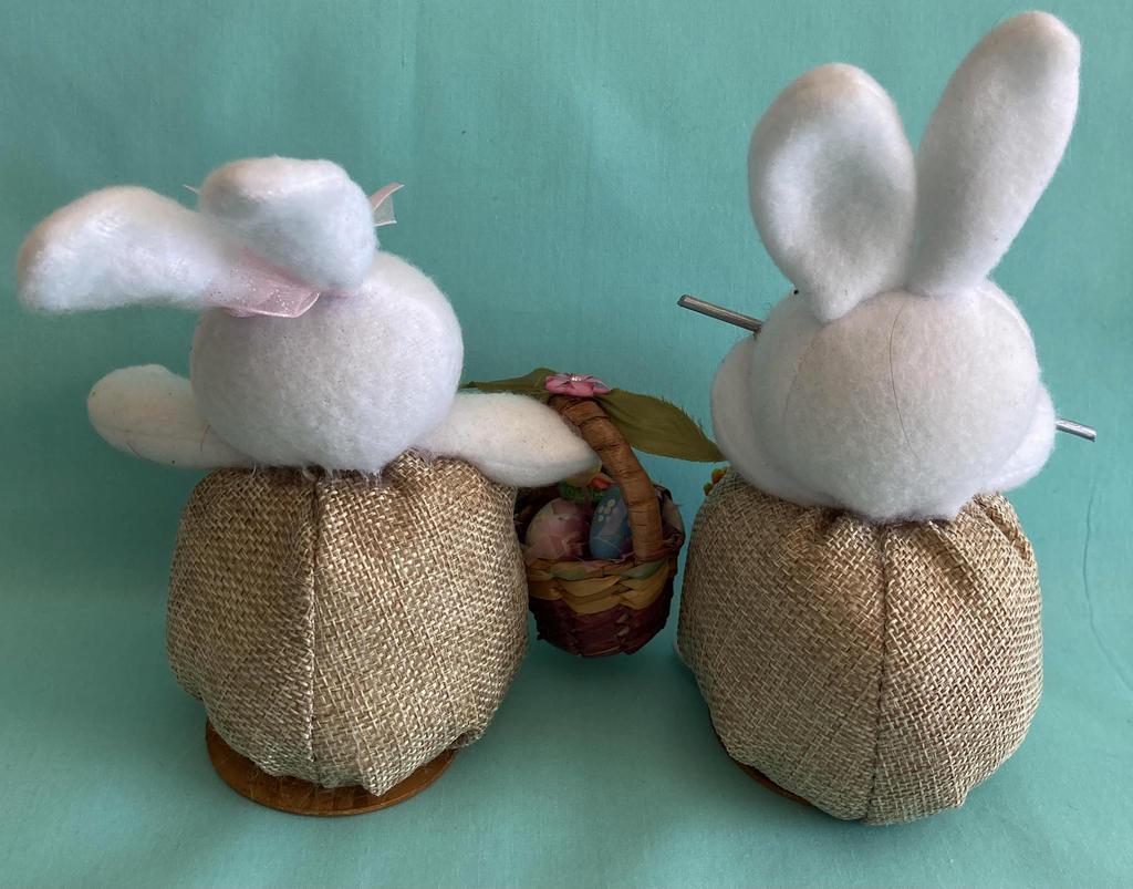 Back view of Both Bunnies.