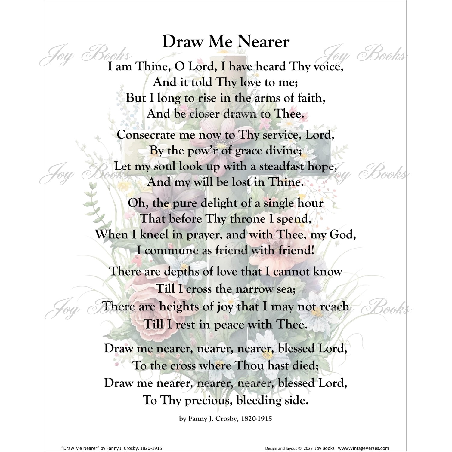 draw-me-nearer-poem-vintage-verses-watercolor-cross-wall-art