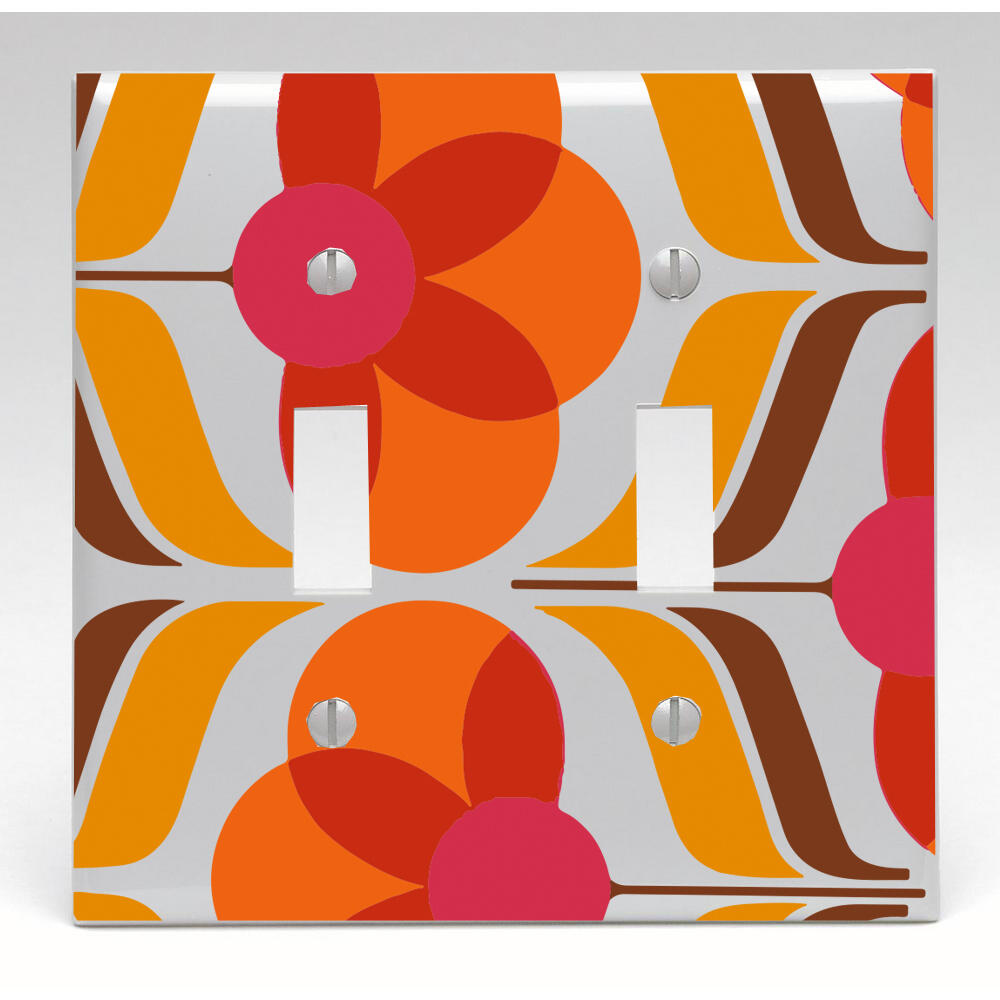Retro Wallpaper Switch Cover Night Light Cabinet Knob