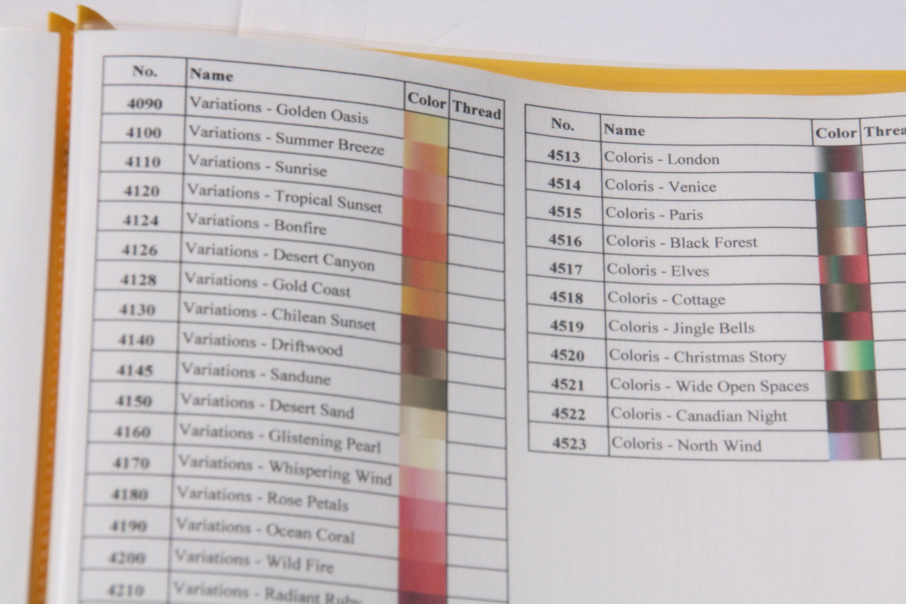 DMC Floss Color Chart With Actual Thread Sample Photos Has 581 Color Cards  is Printable and Digital Files pdf and Png 