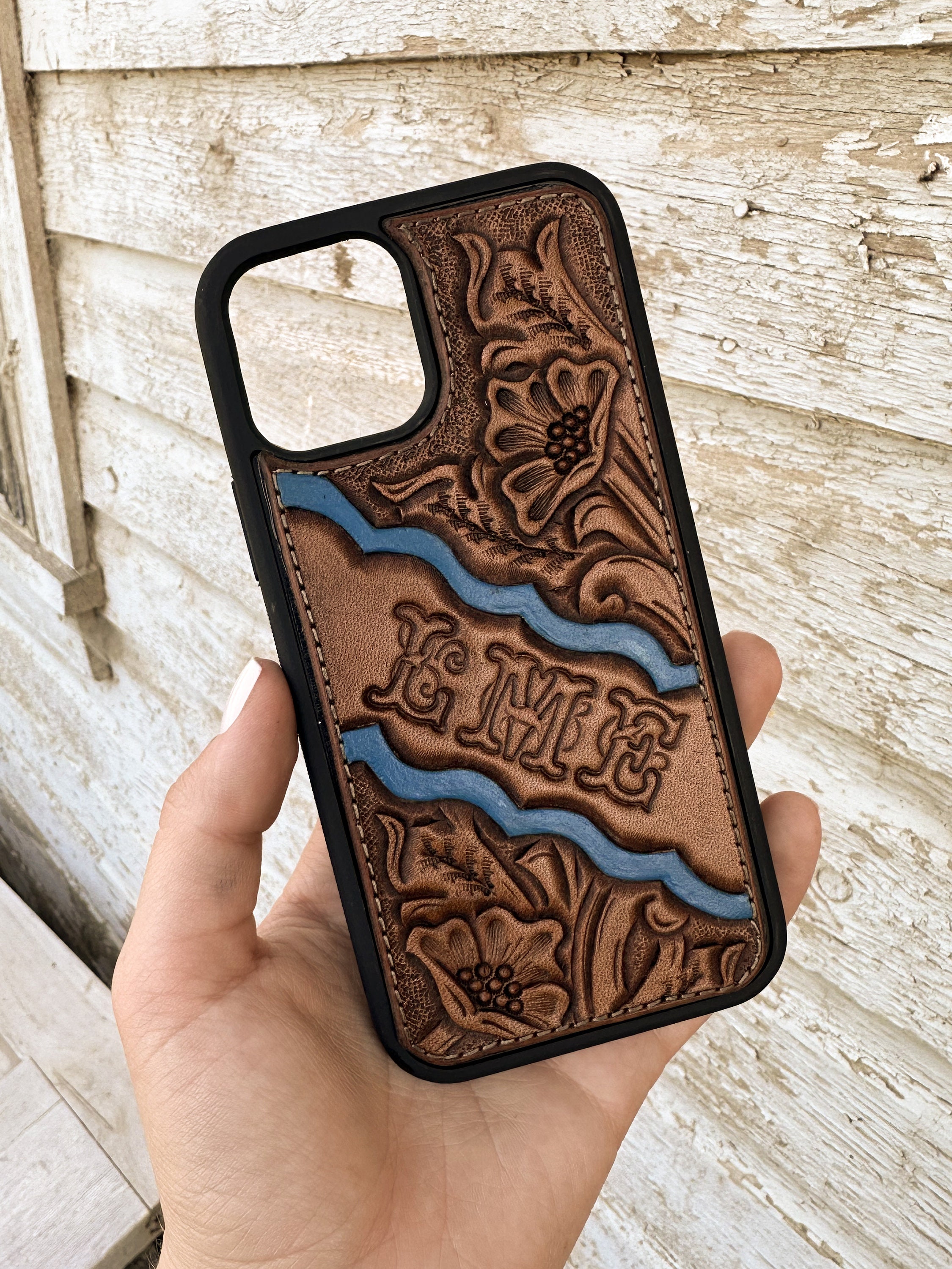 Buying Custom Tooled Leather Phone Case