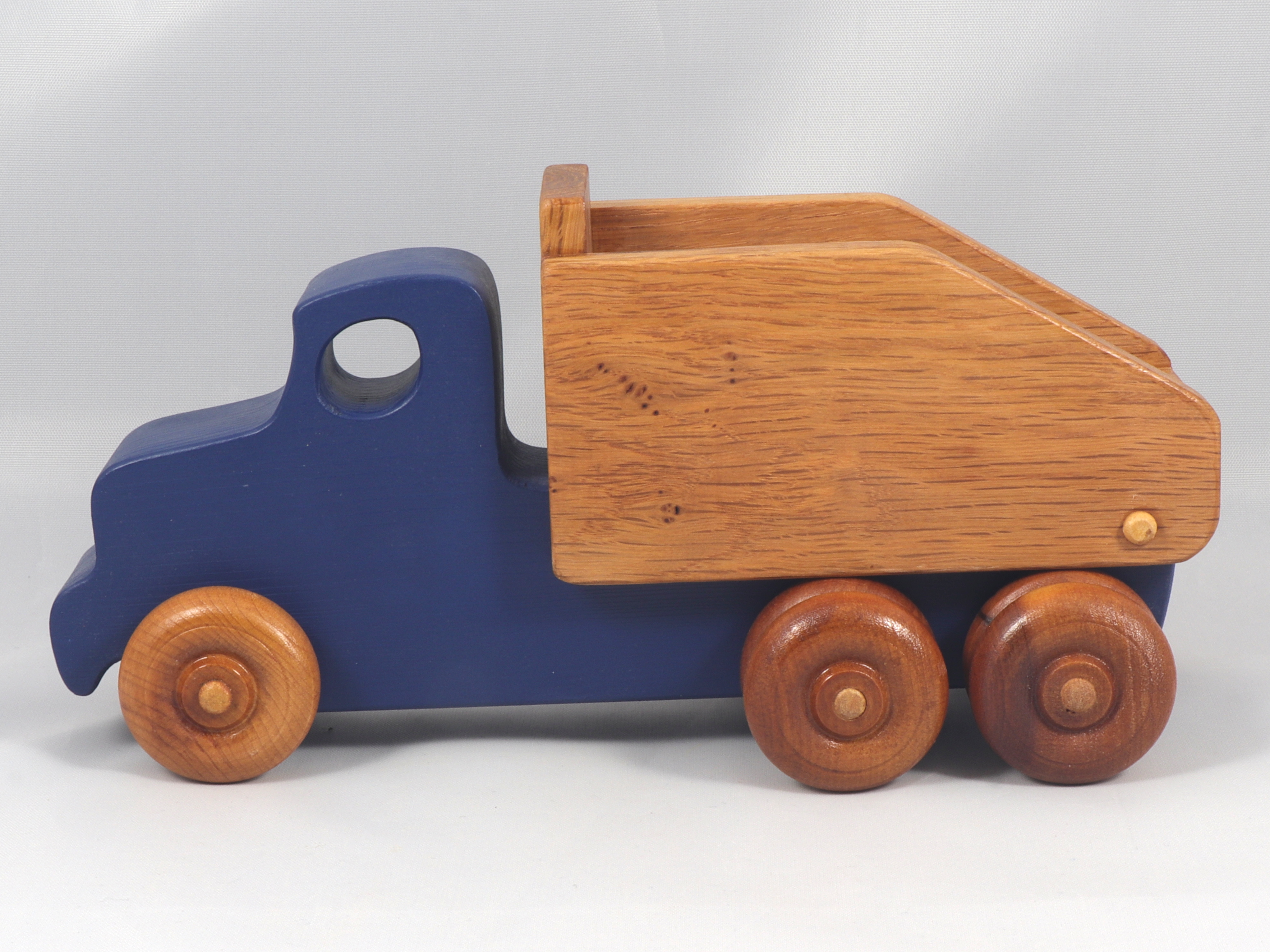 Handmade Wooden Toy Dump Truck, Painted in Your Choice of Colors, From My Easy 5 Truck Fleet Collection