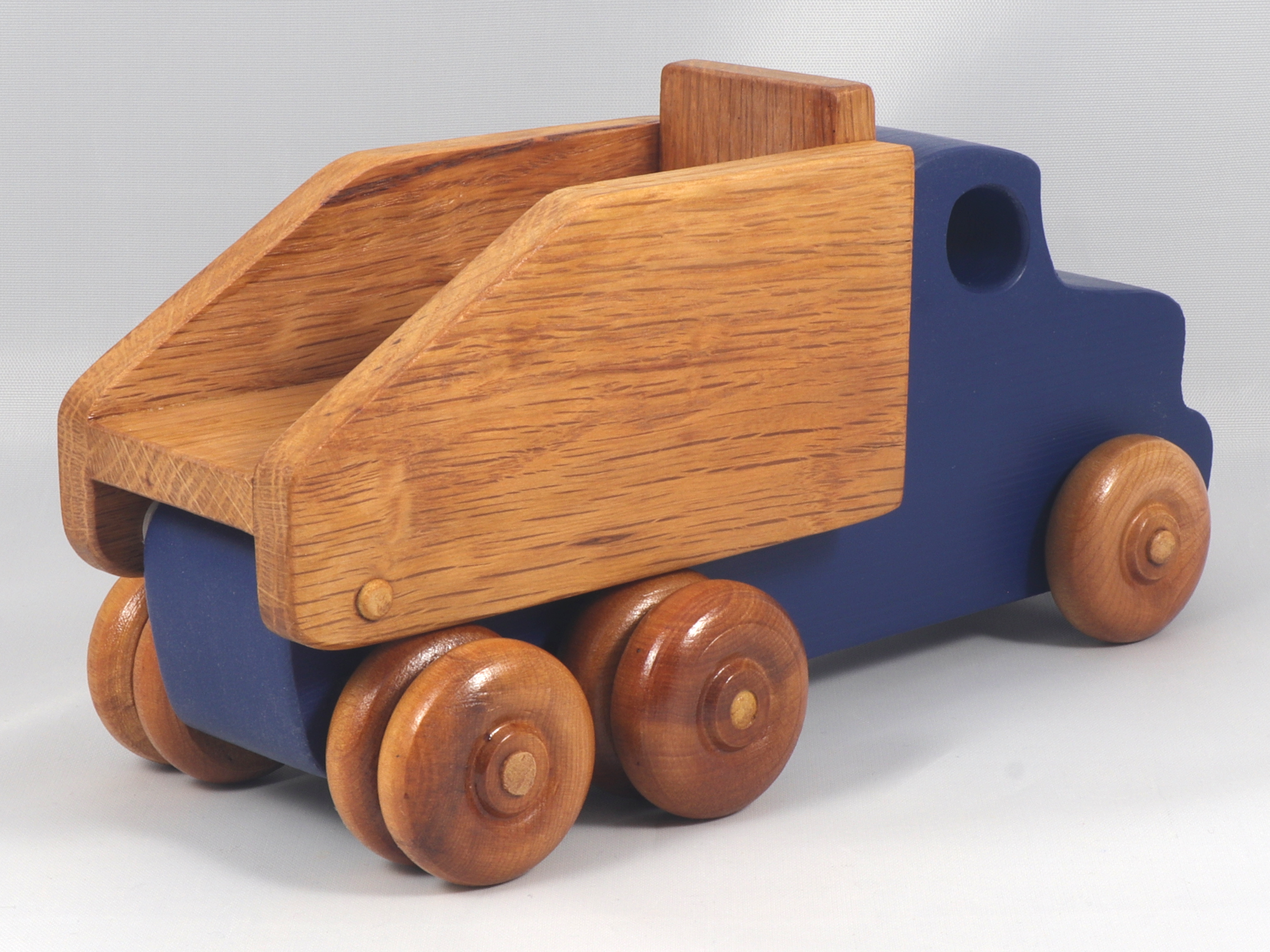Handmade Wooden Toy Dump Truck, Painted in Your Choice of Colors, From My Easy 5 Truck Fleet Collection