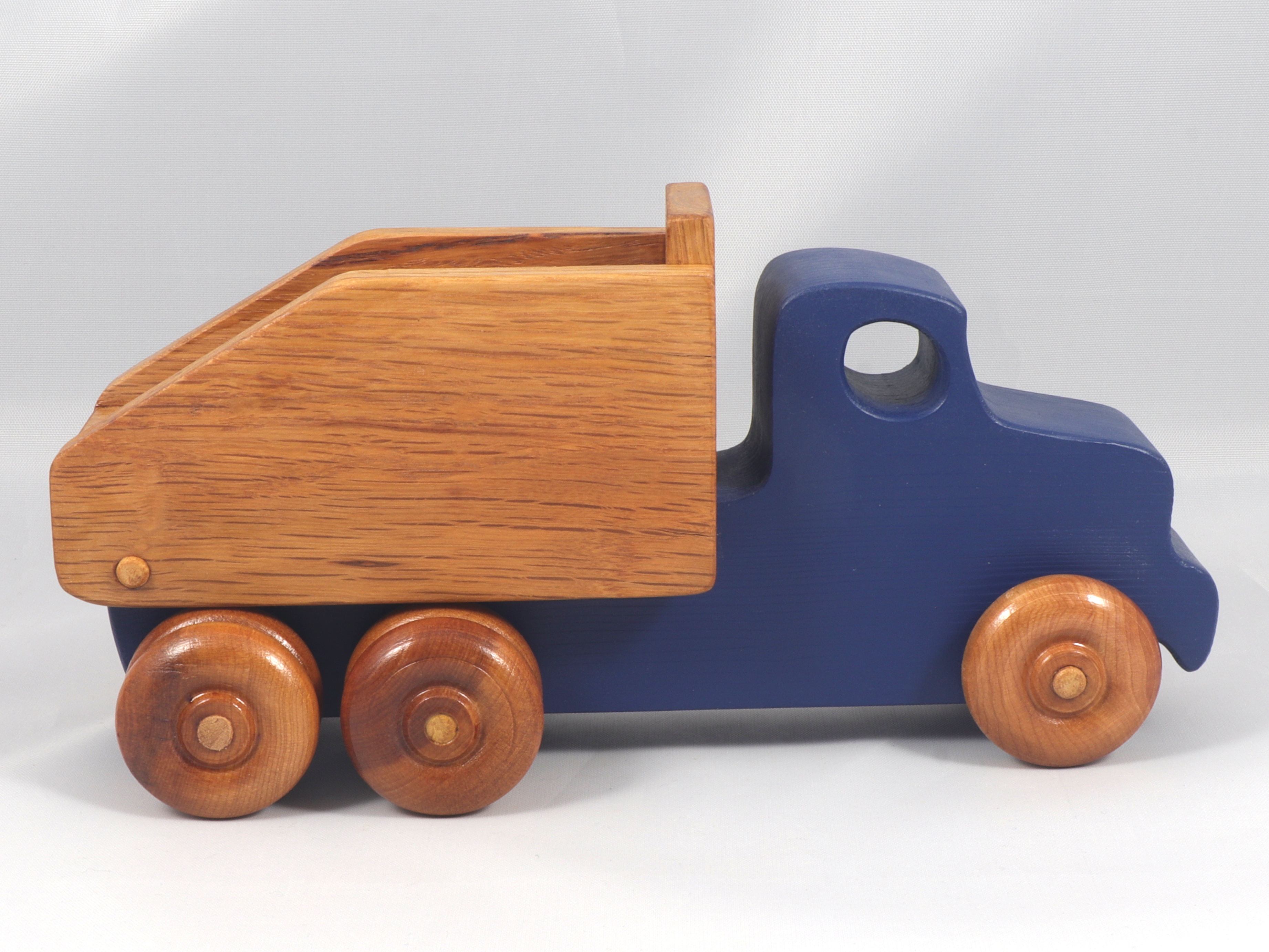 Handmade Wooden Toy Dump Truck, Painted in Your Choice of Colors, From My Easy 5 Truck Fleet Collection