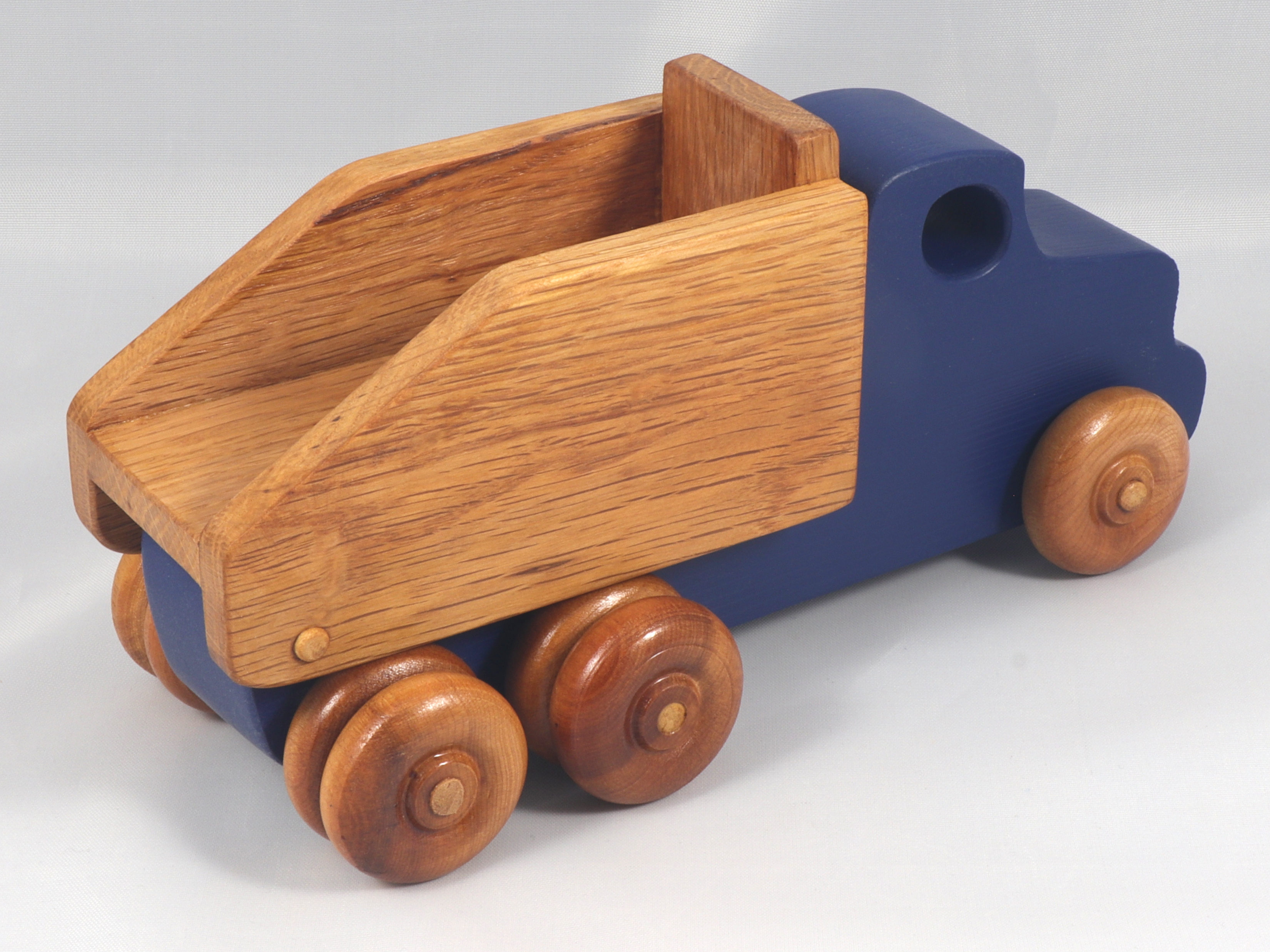 Handmade Wooden Toy Dump Truck, Painted in Your Choice of Colors, From My Easy 5 Truck Fleet Collection
