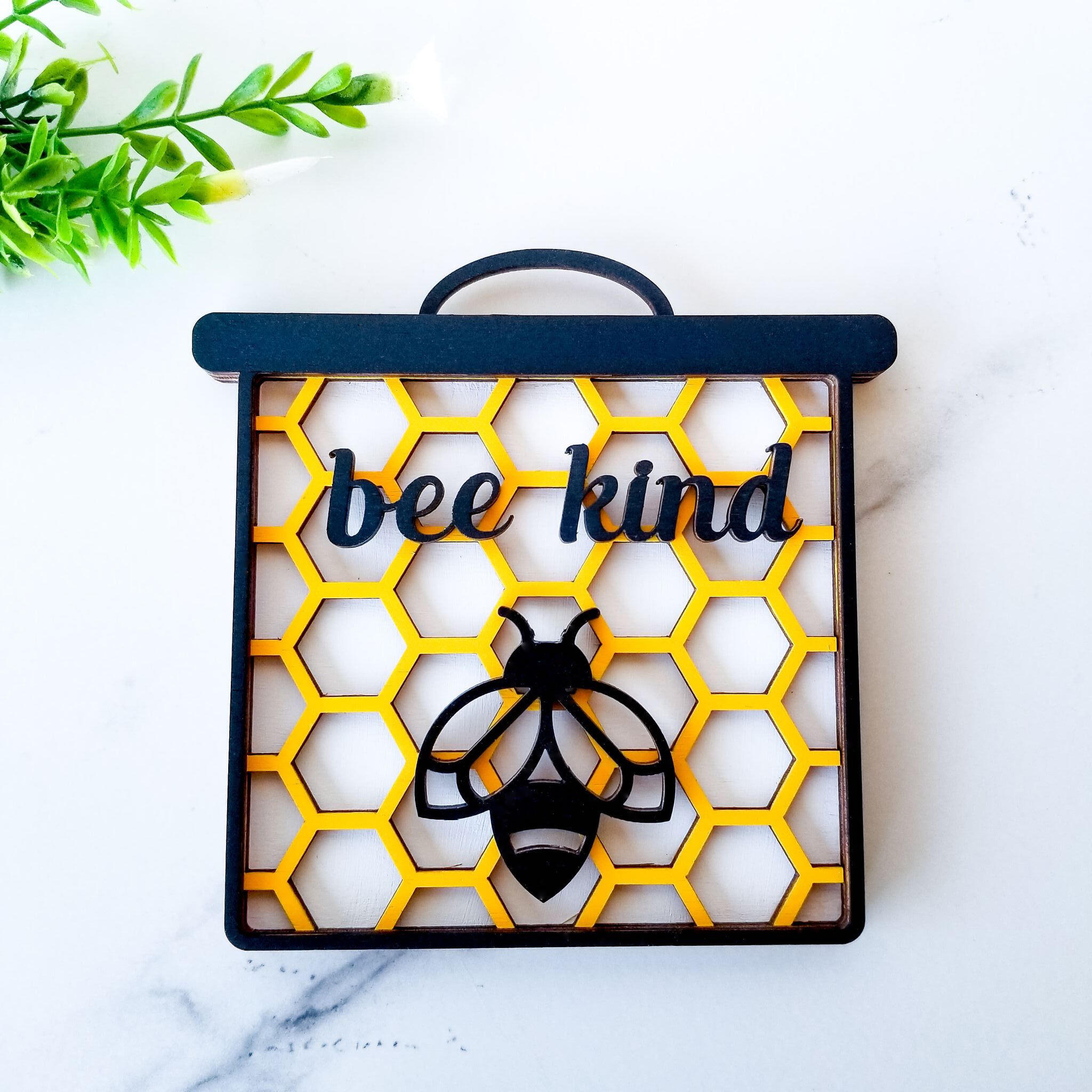 Spring Farmhouse Honey Bee Tiered Tray Decor With Bumble Bee - Temu