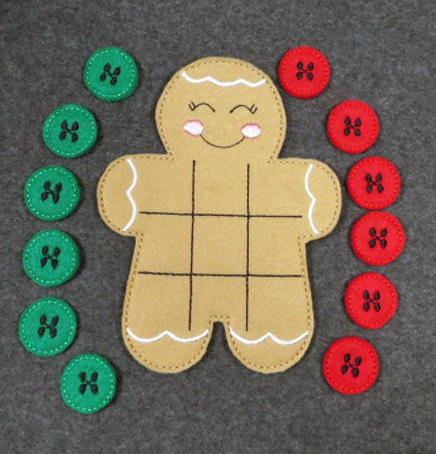 Gingerbread Tic Tac Toe Game