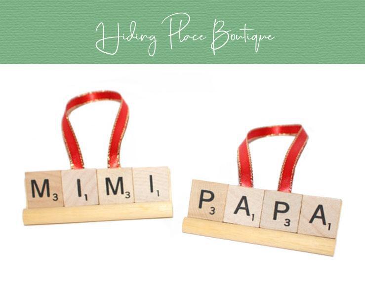 mimi and papa ornament
