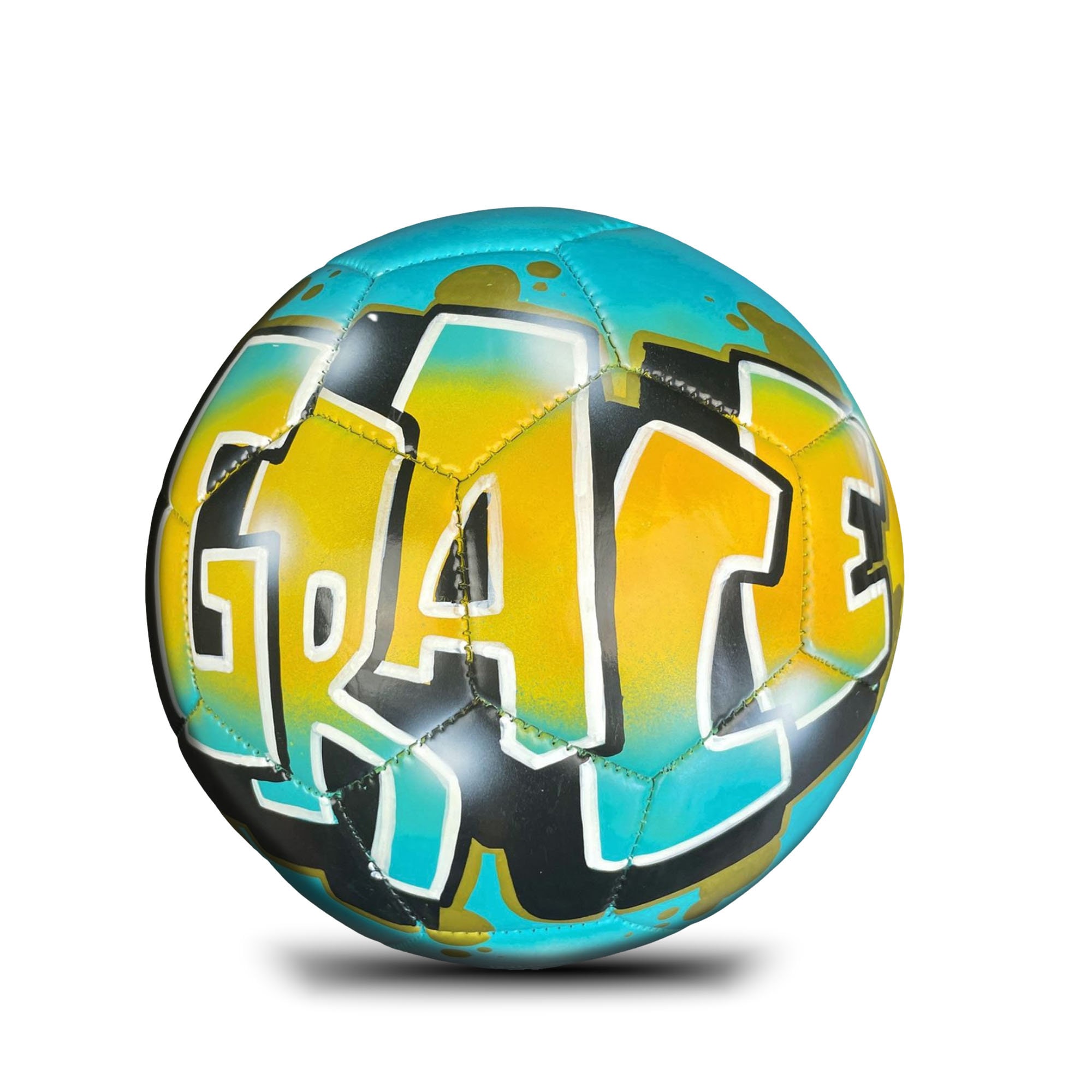 Soccer Ball, Custom Airbrush Ball, Personalized Sports Gifts, Sports Trophy, Coaches 2024 Gift, Graffiti Soccer Ball, Handpainted ball, soccer