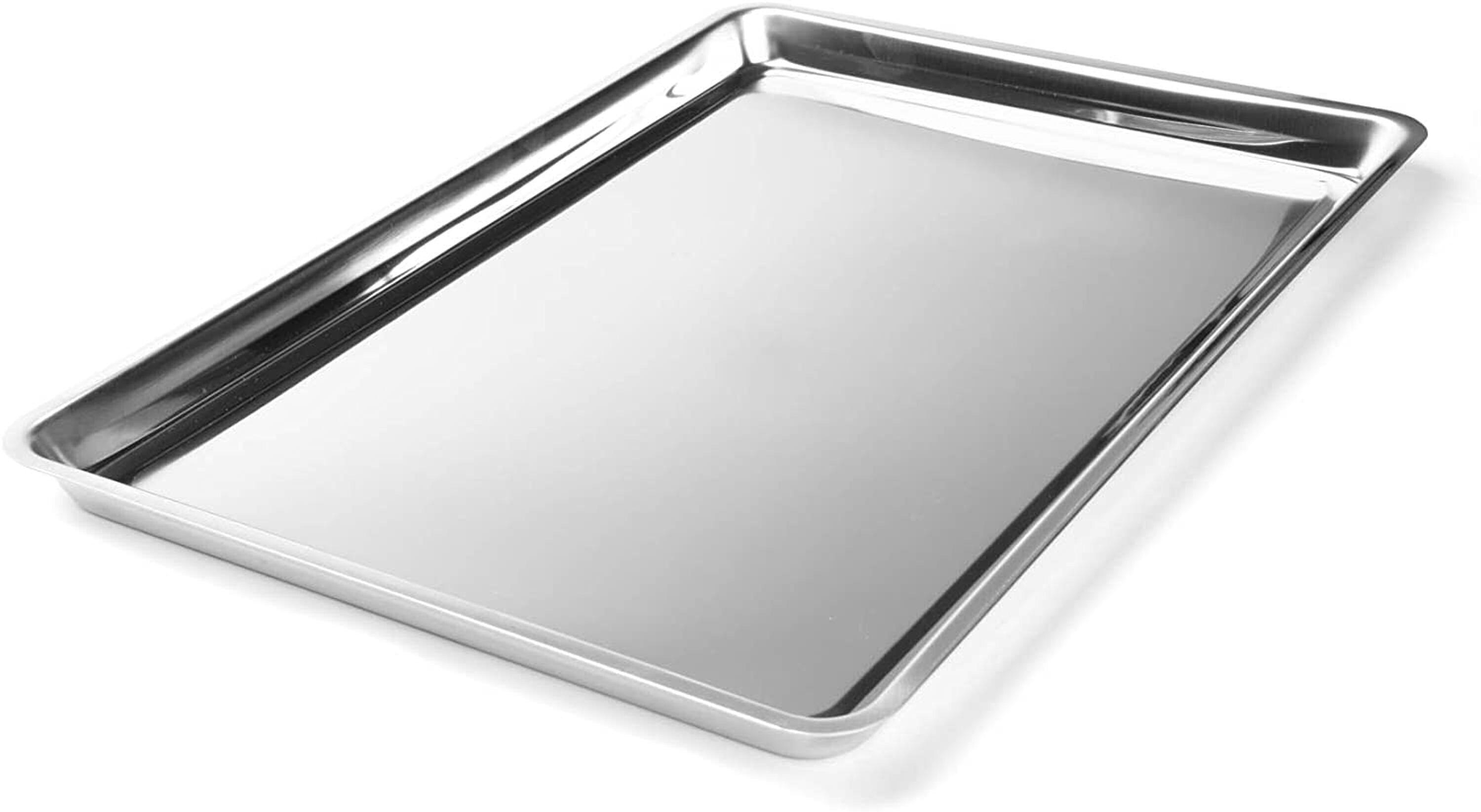 Stainless Steel Cookie Sheet etched with a recipe, Heirloom pan
