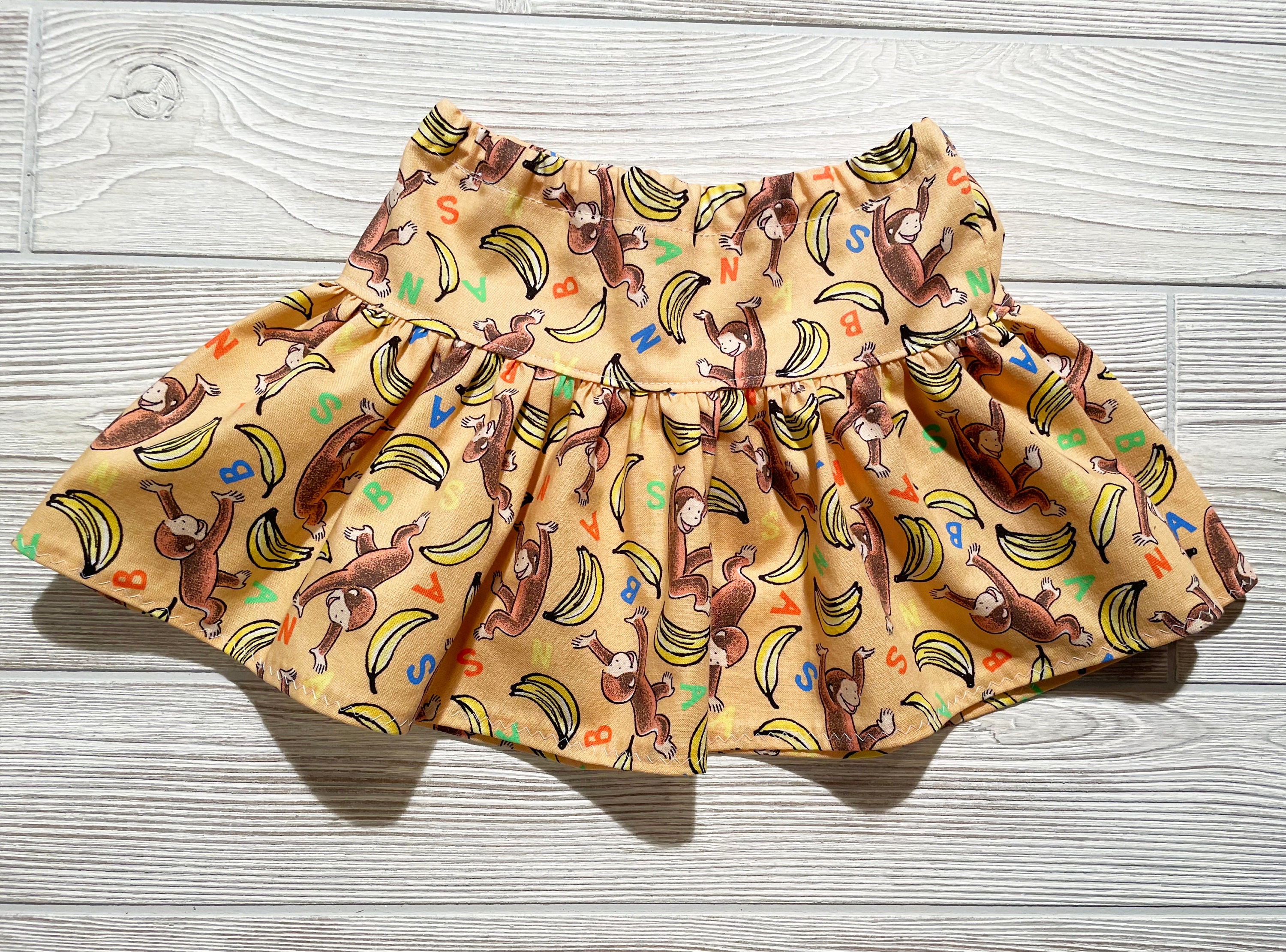 Curious George outlet Skirt & Bow