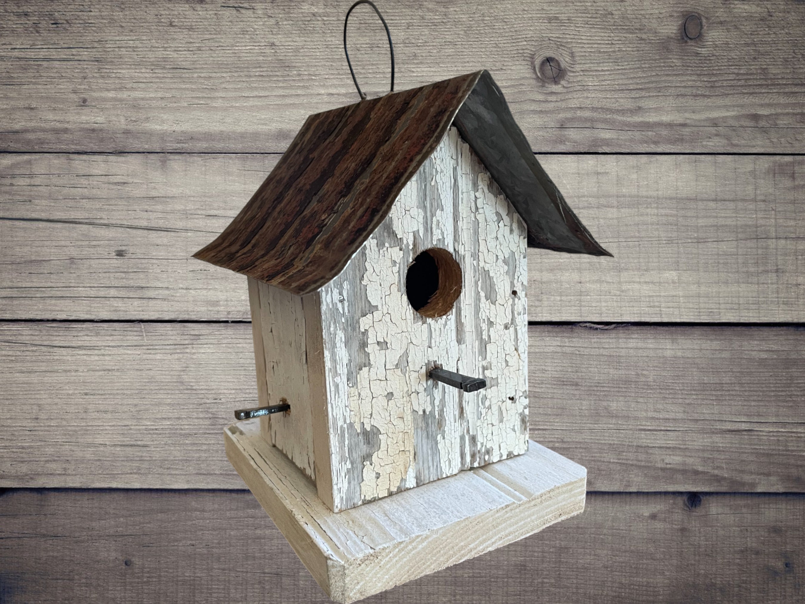 Bird House and Feeder Combo Amish Handmade Wooden cheapest