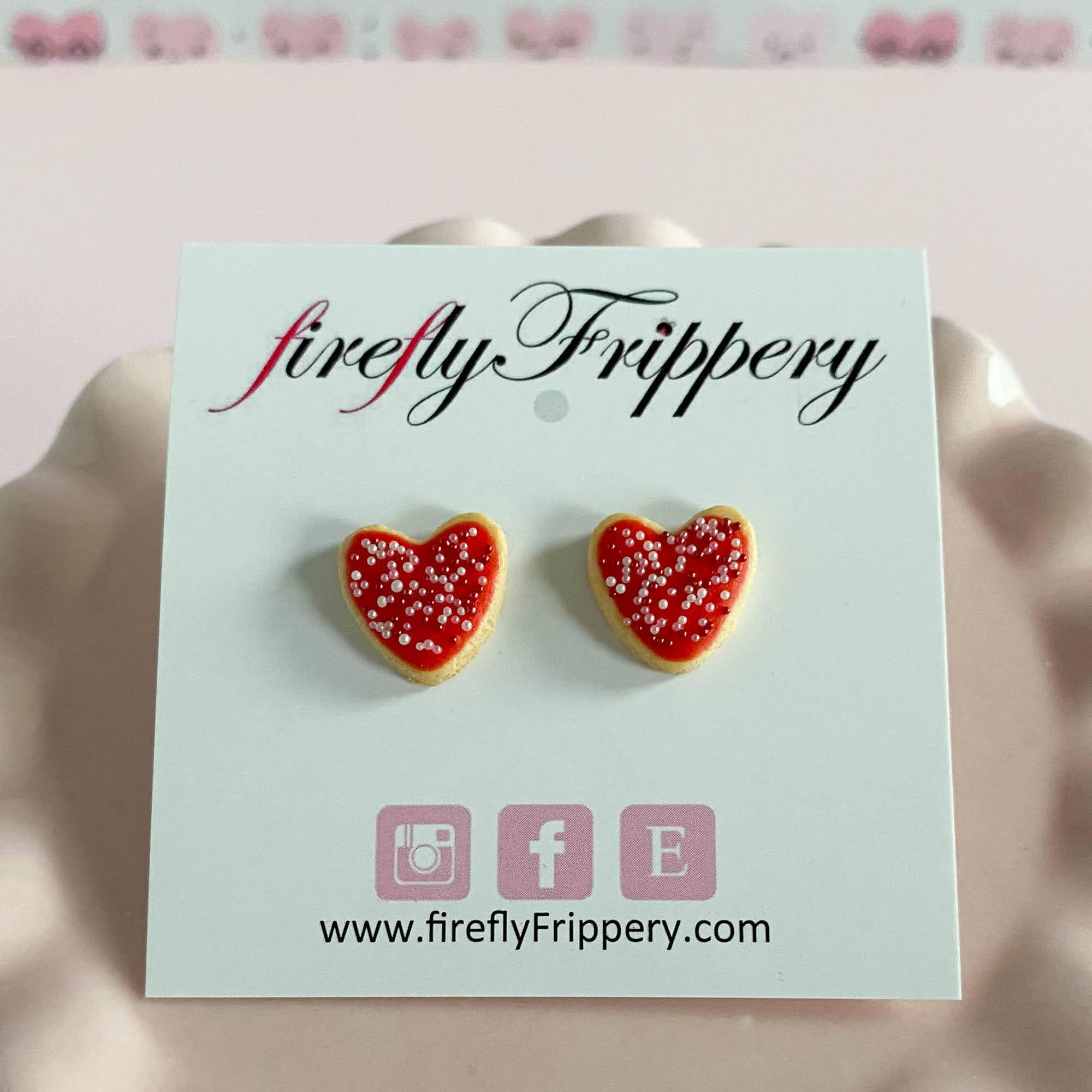 fireflyFrippery Heart Shaped Sugar Cookie Earrings