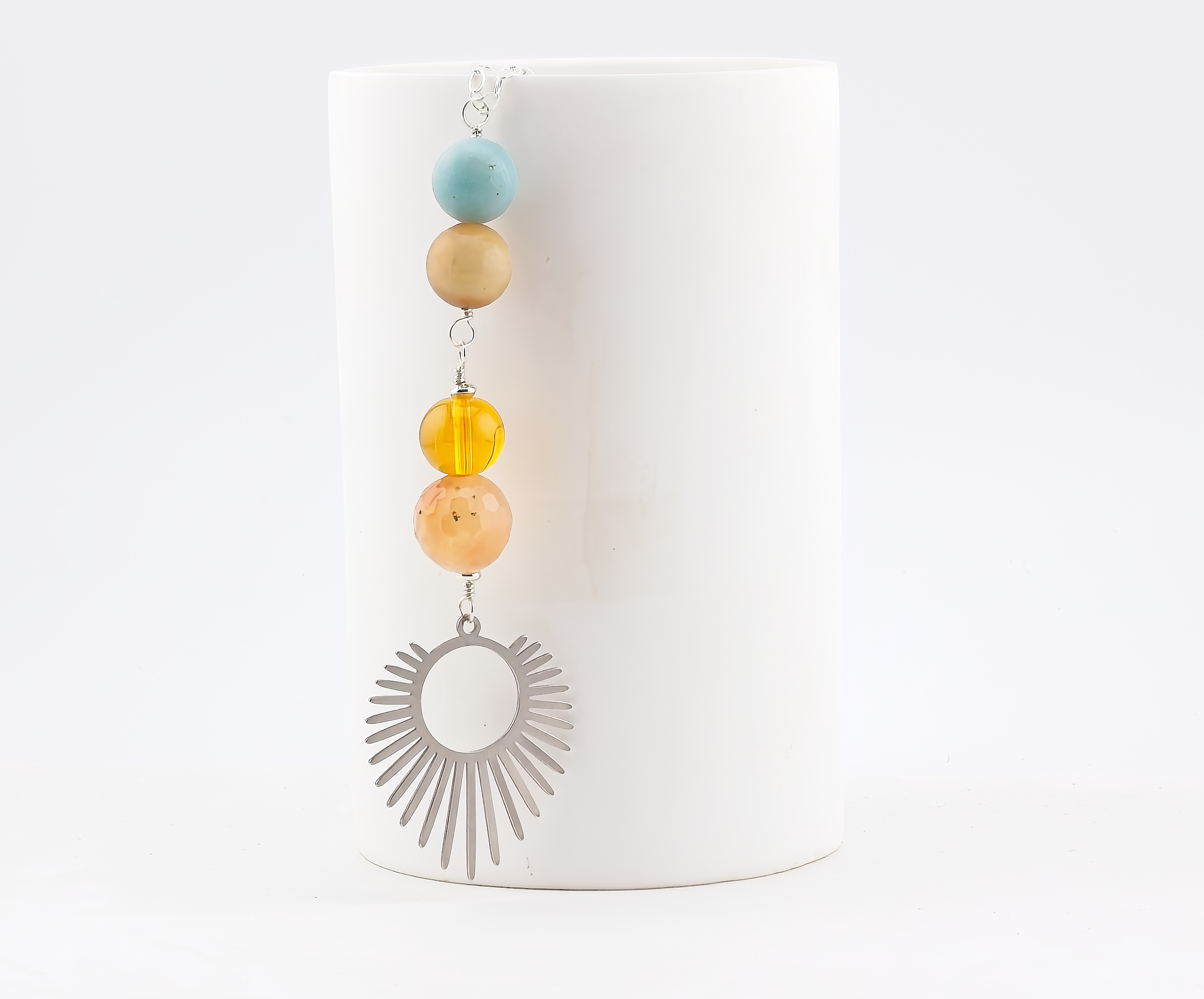 Sunburst Necklace Silver, image size:2304x1912