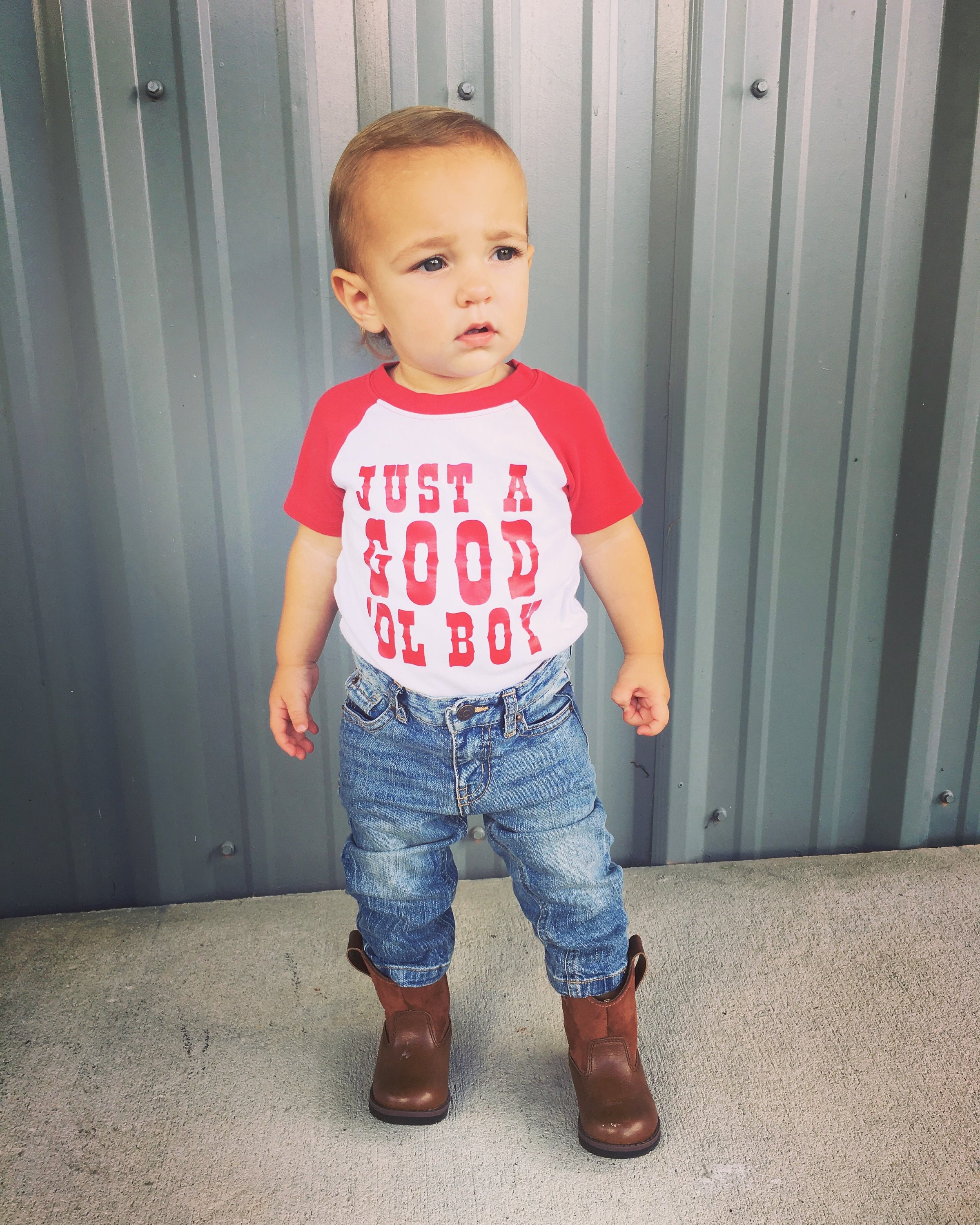 Country Boy Shirt Country Boy Baby Just a Good Ol Boy