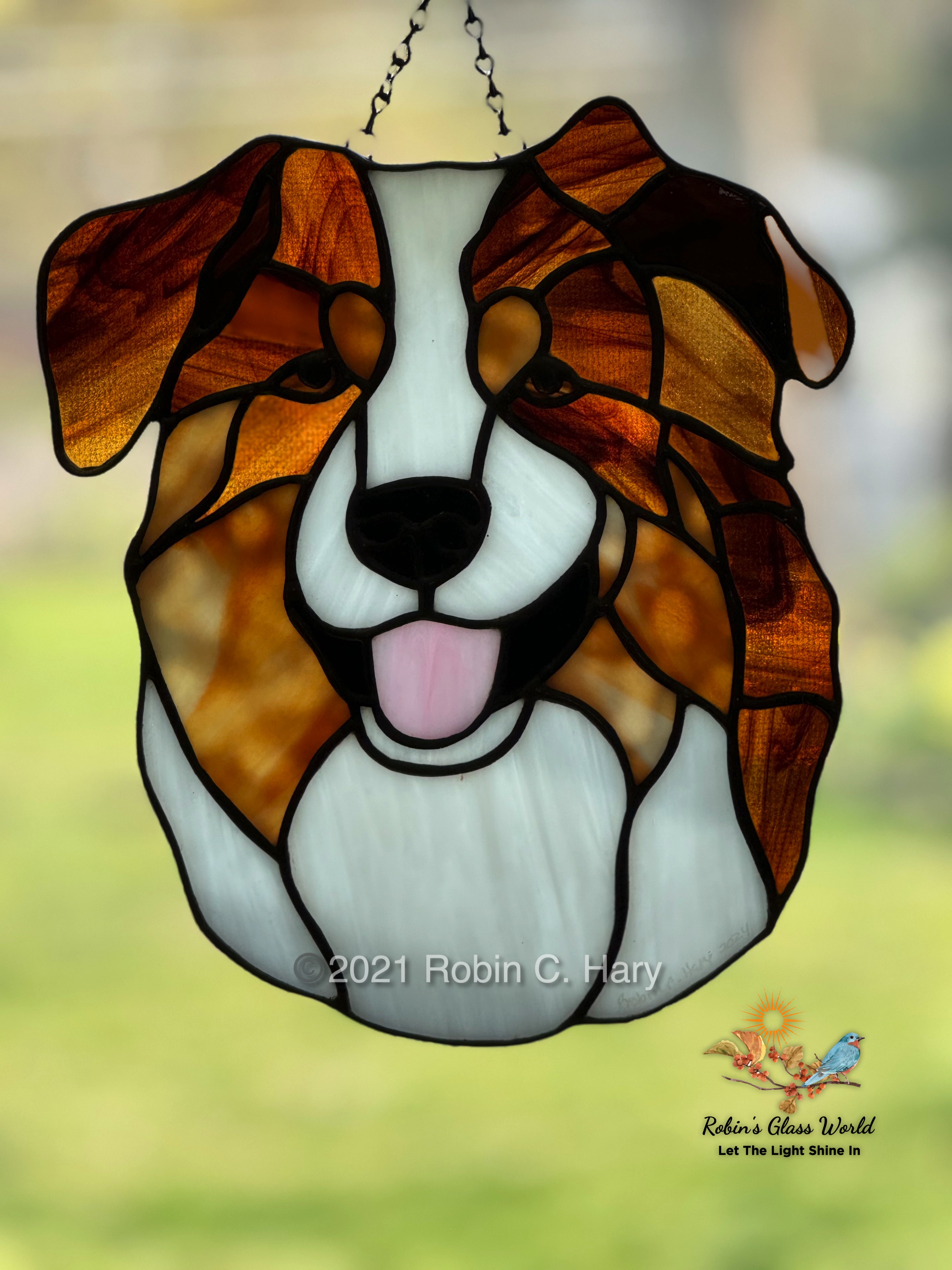 Australian Shepherd World Bangle/Bracelet - Brown Australian Shepherd World Bangle/Bracelet - Brown