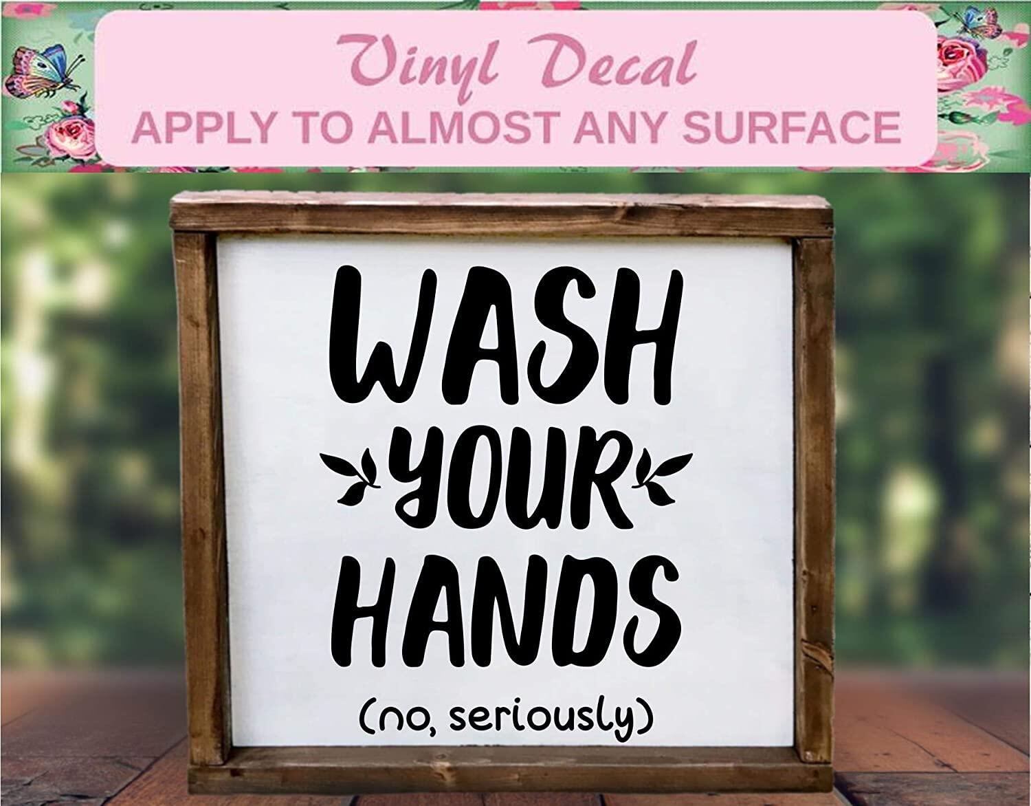 wash your hands decal