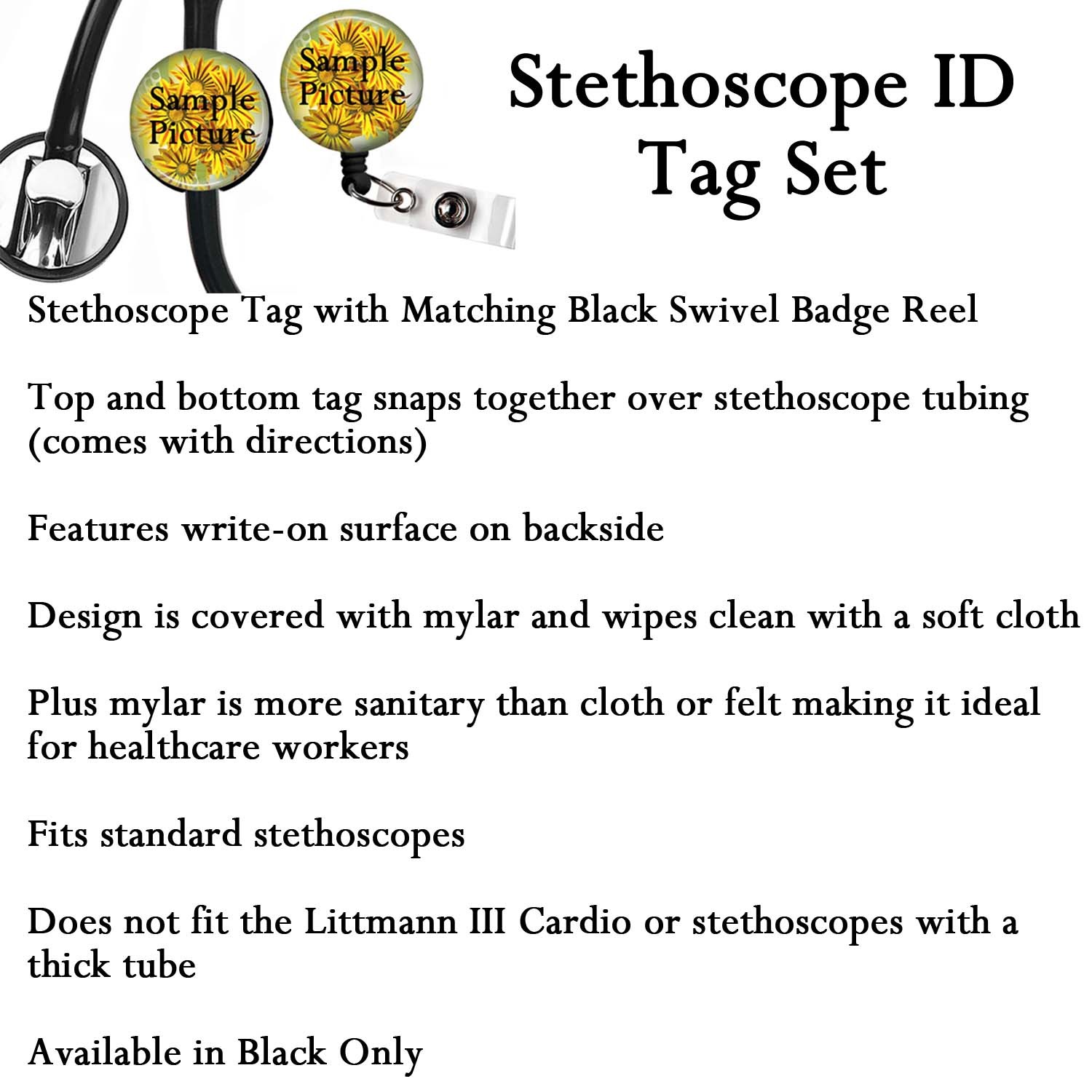 Download Badge Reel Lanyards Yoke Tag Stethoscope Id Tags For Nurse Pa Doctor Lvn