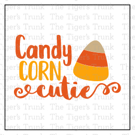 Candy Corn Cutie Halloween Favor Bag Tags: Printable Instant Download for Sweet Party Favors