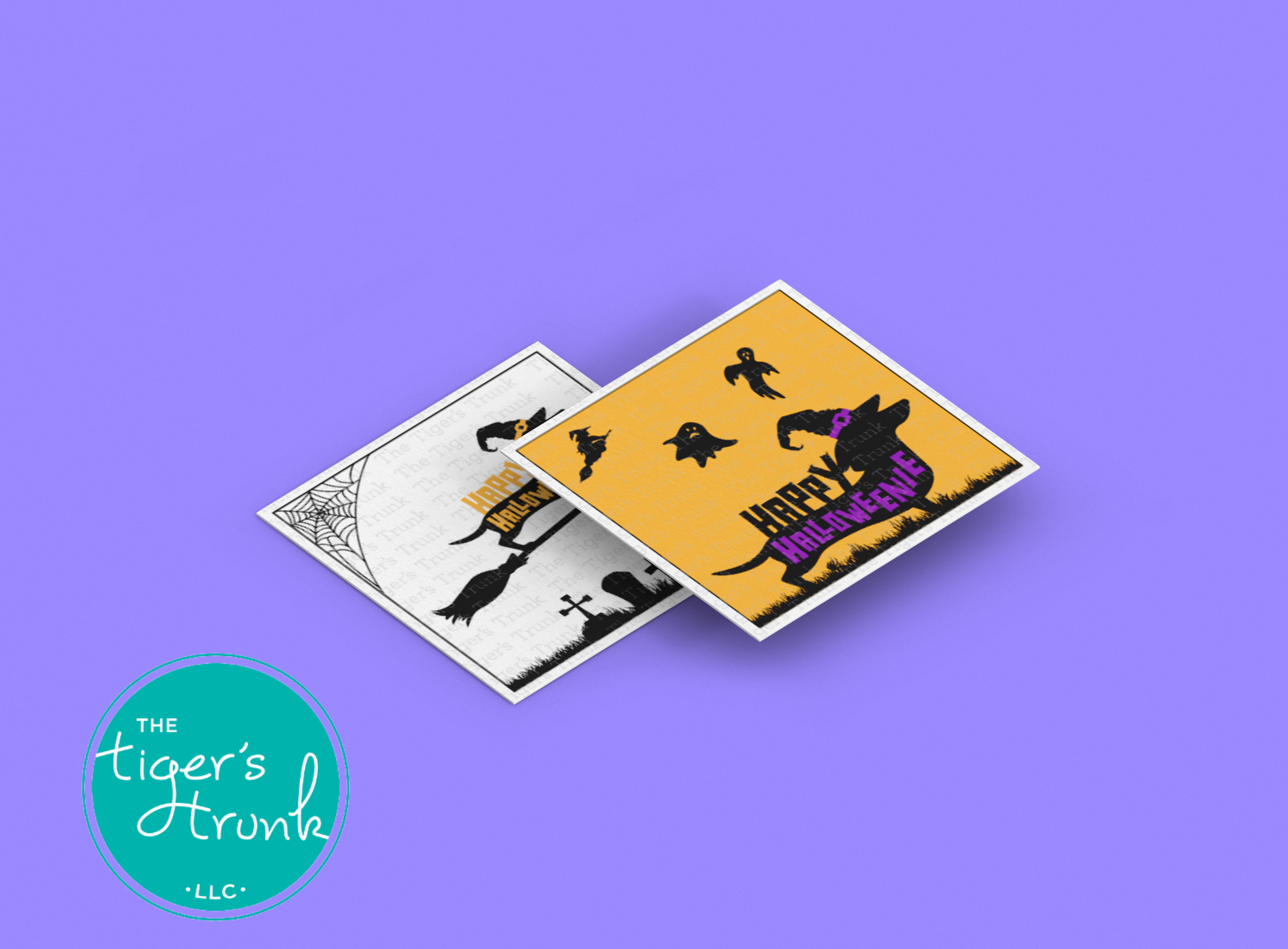 Happy Halloweenie Weenie Dog Gift Bag Tags: Printable Instant Download for Dog Lovers