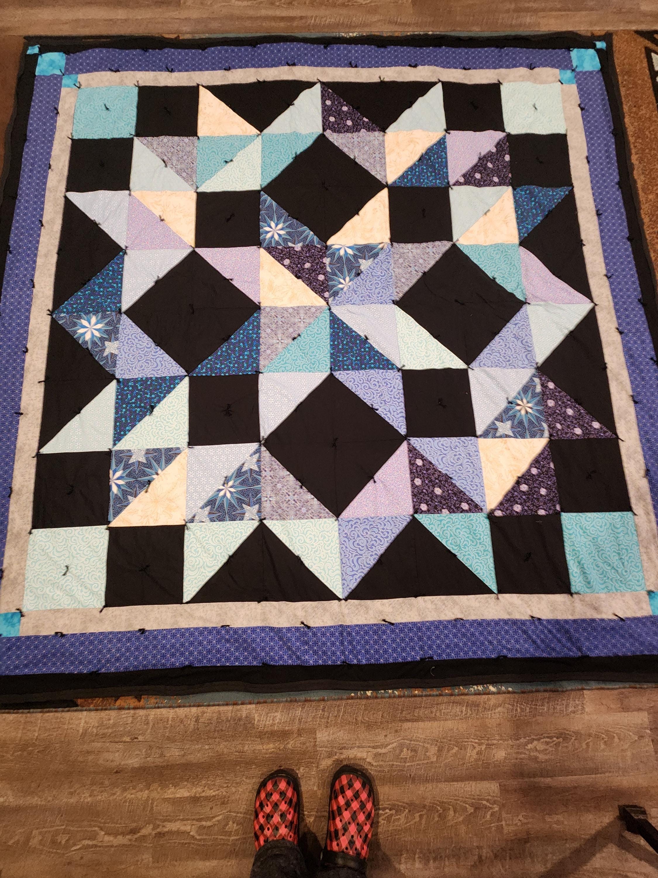 Homemade quilted 2024 throw blanket