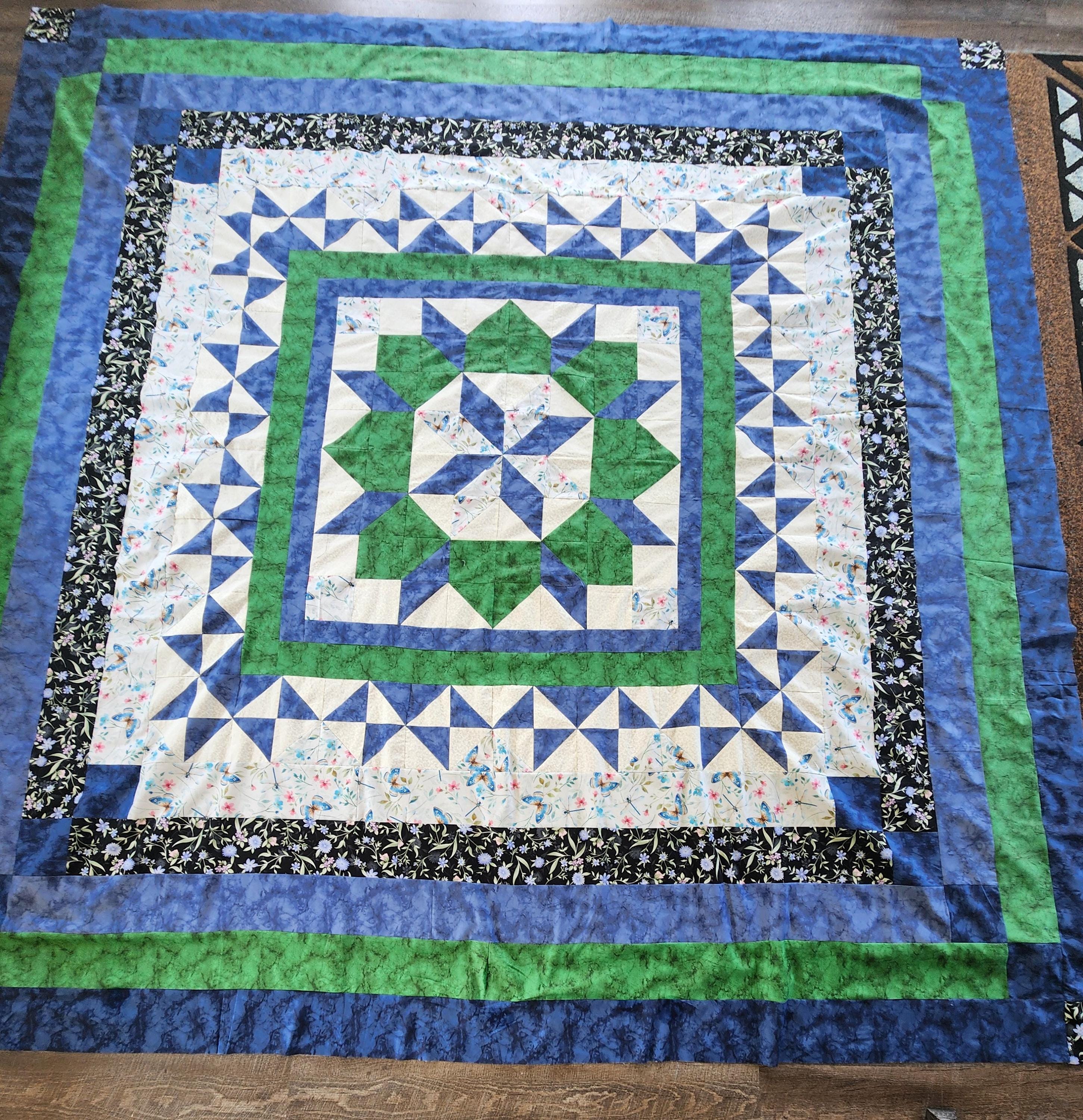 Homemade quilted throw hotsell blanket