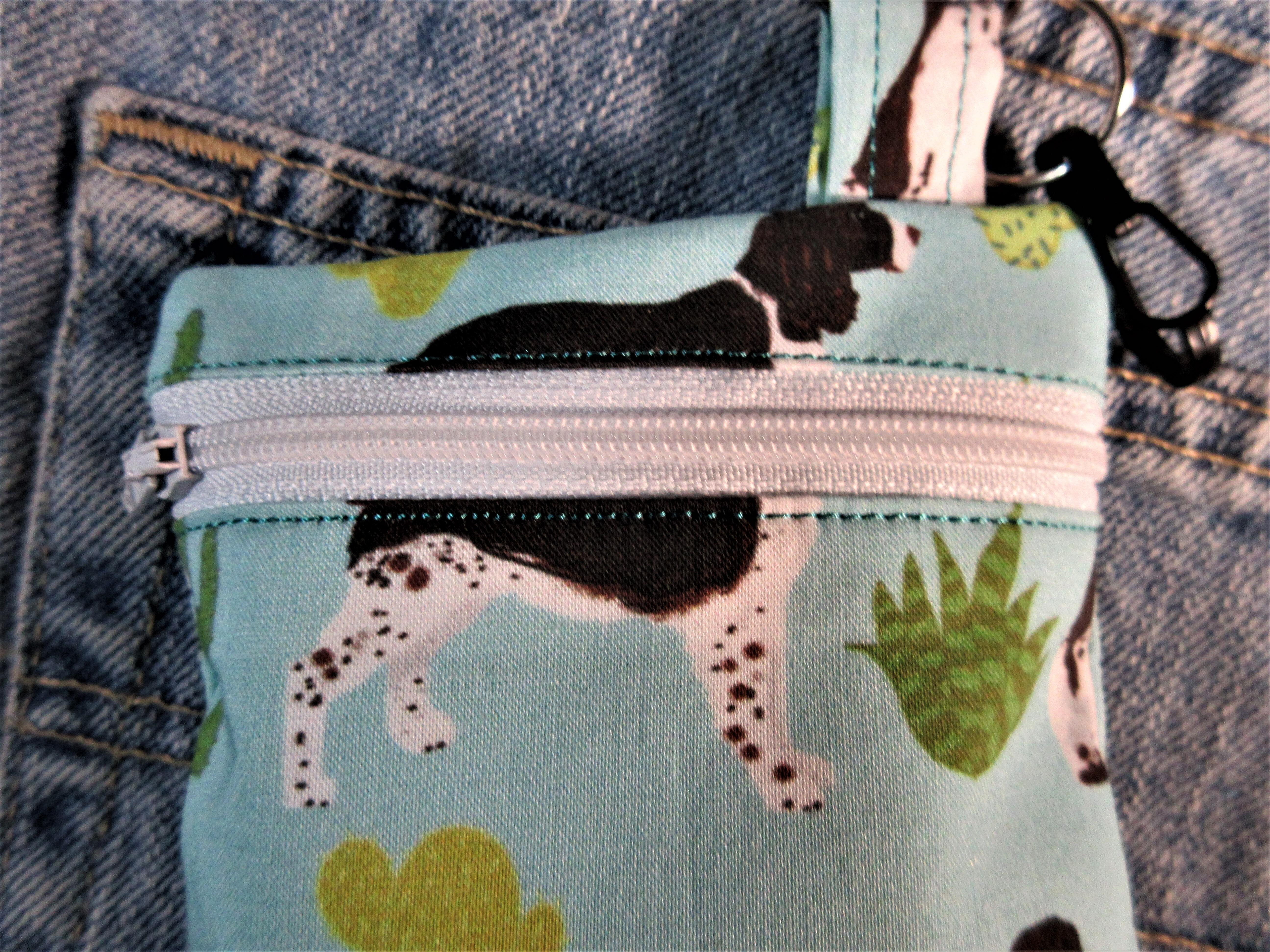 Cavalier King Charles Spaniel Multi purpose pouch Handmade by a Fur Baby Favorite dog poop bag holder waste bag dispenser training treat pouch binky pacifier bag change purse pouch