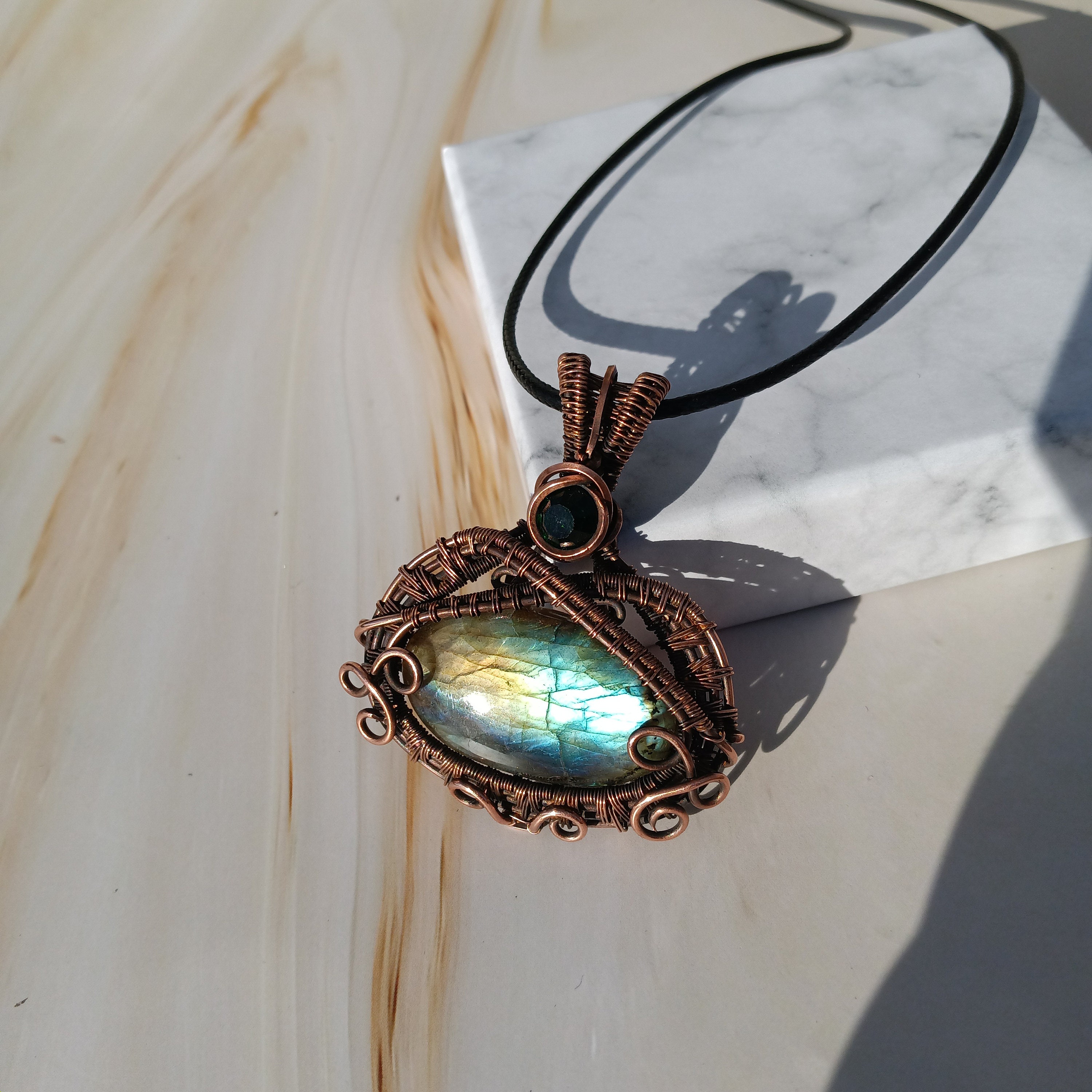 Handmade Artisan Gothic Labradorite deals Necklace