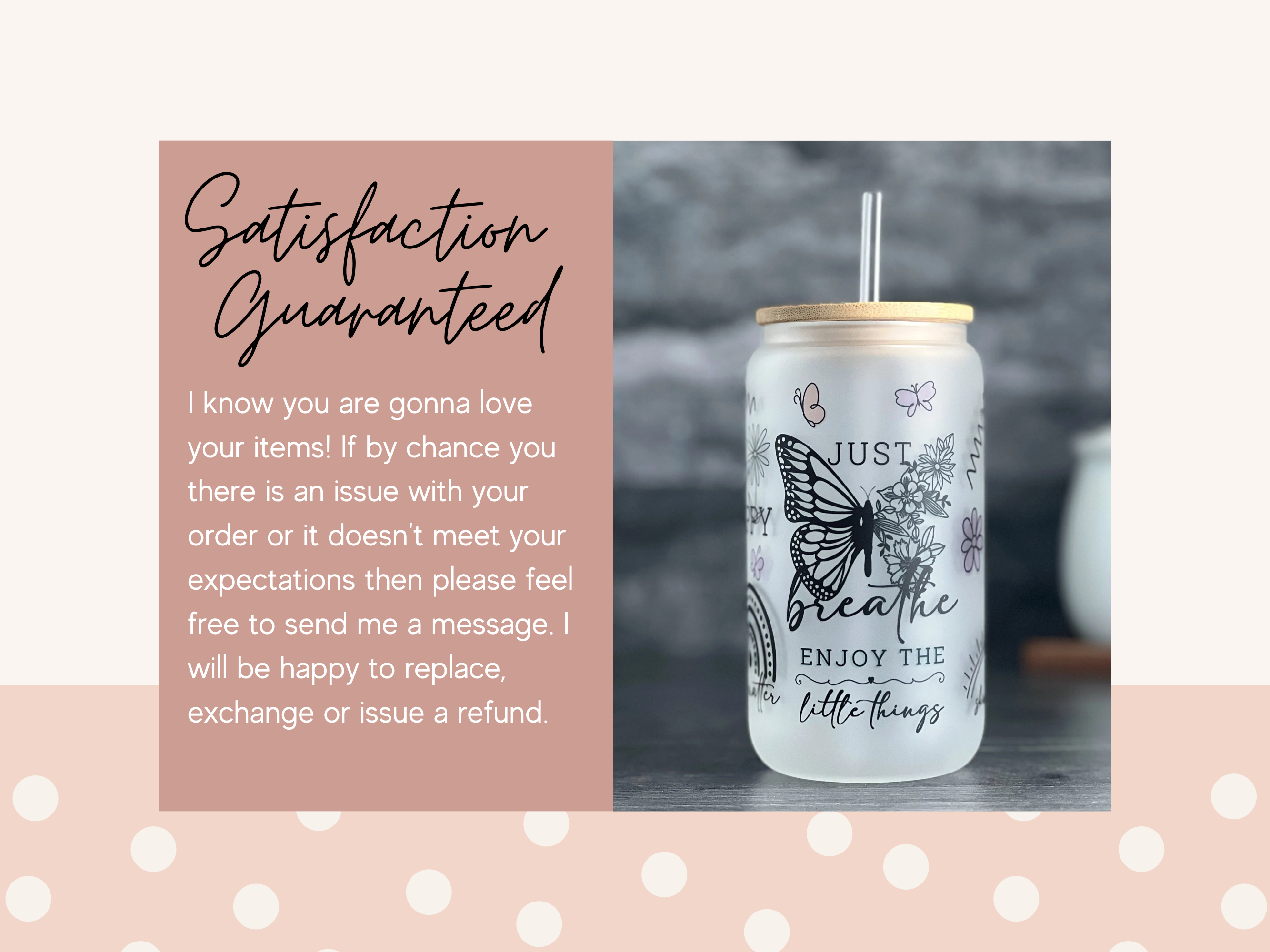 Tin By Love Chance Positive Affirmations Butterfly Glass Can With