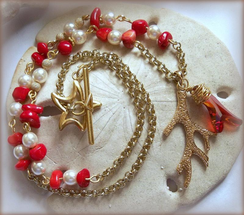 Jewelry :: Coral and Pearl Necklace