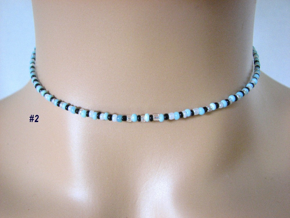 Tri-colors of Vintage turquoise, black and white