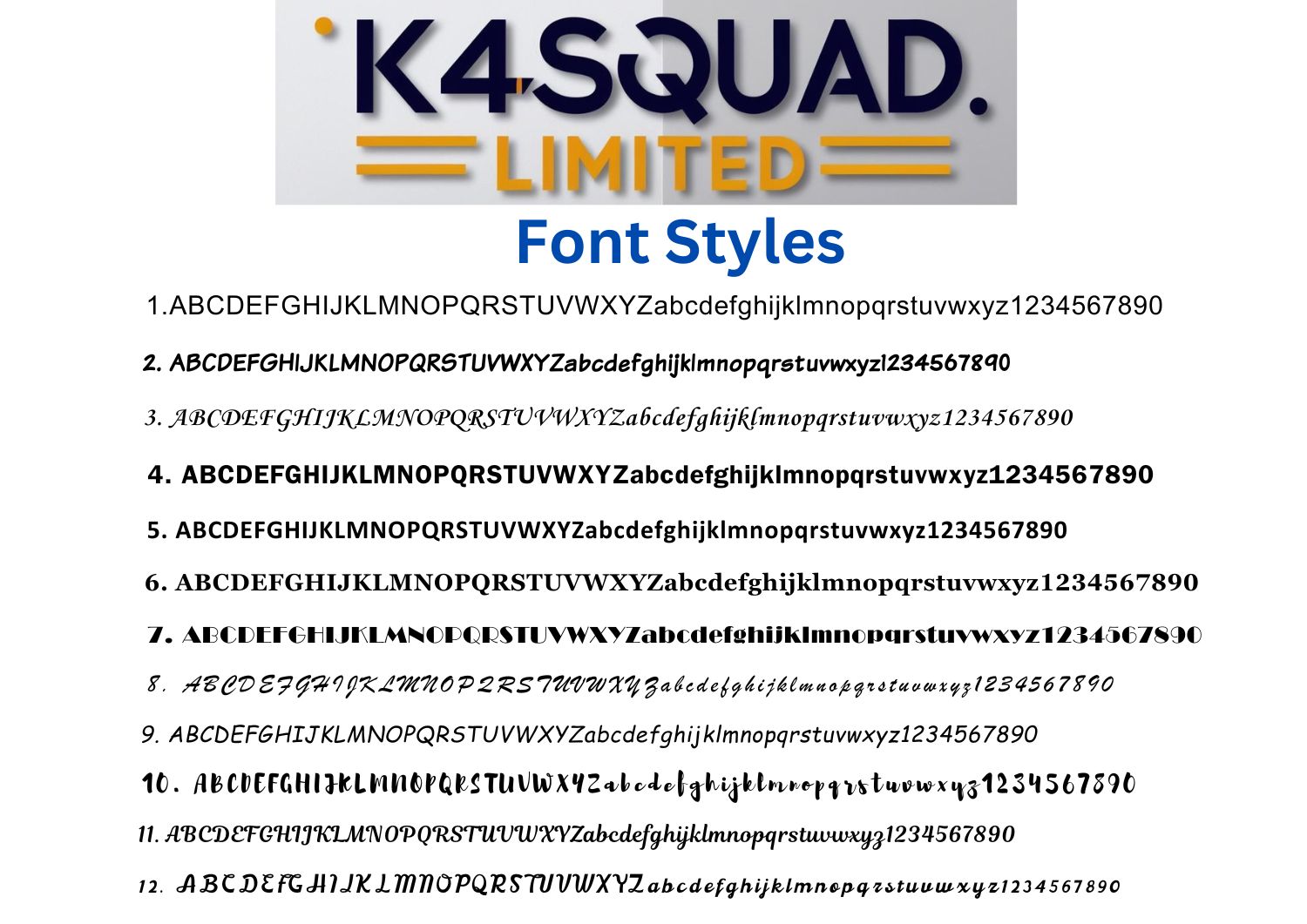 Type of Fonts