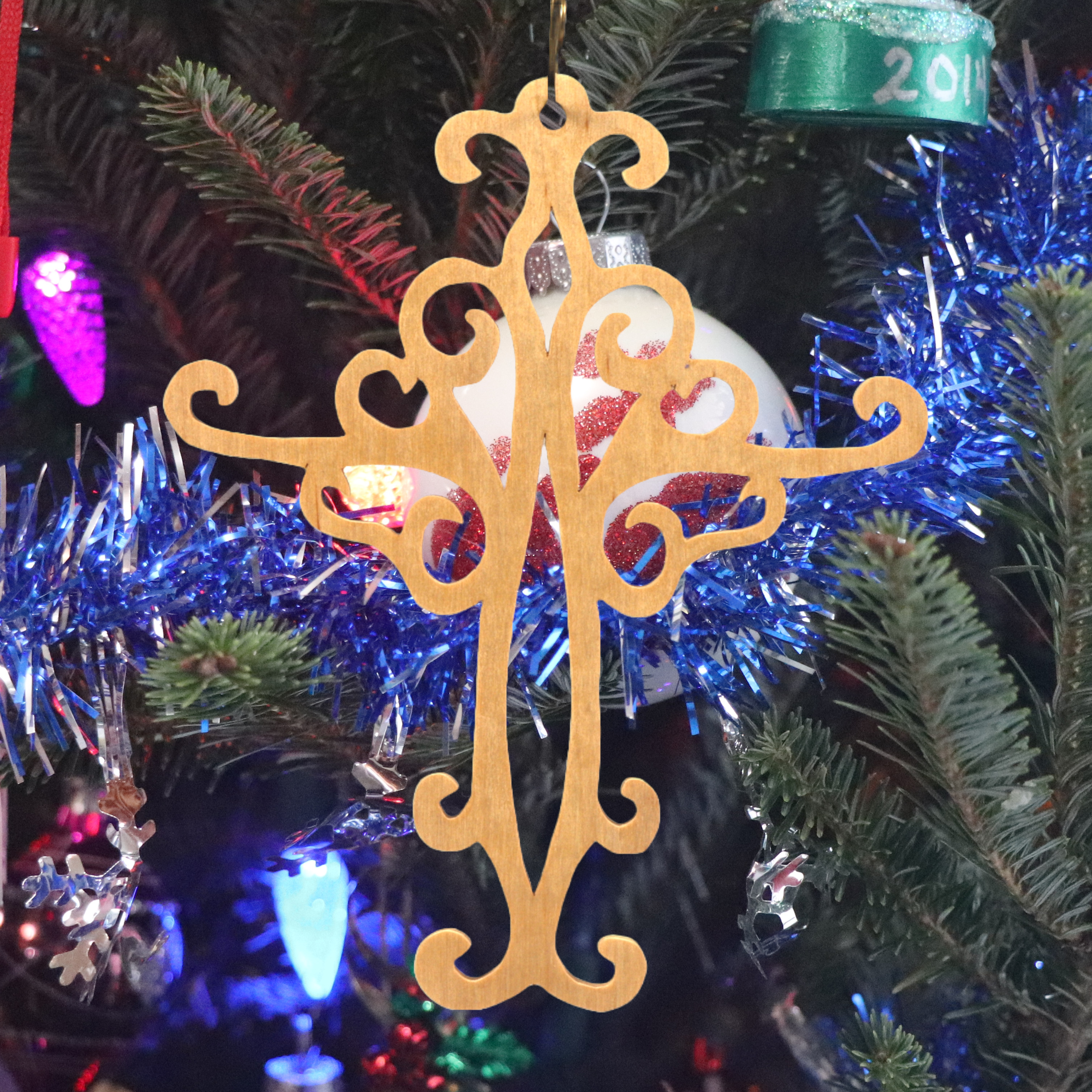 Handcrafted Wooden Victorian Style Fretwork Christian Cross - Made In USA