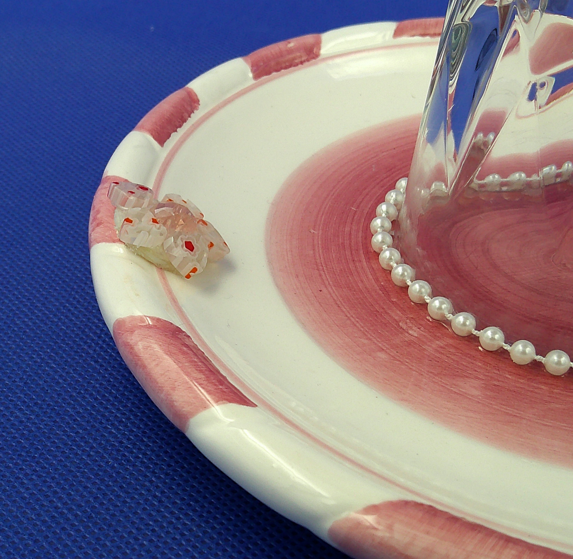 This is the button bead flower that covers her blemish. This is the button bead flower that covers her blemish.