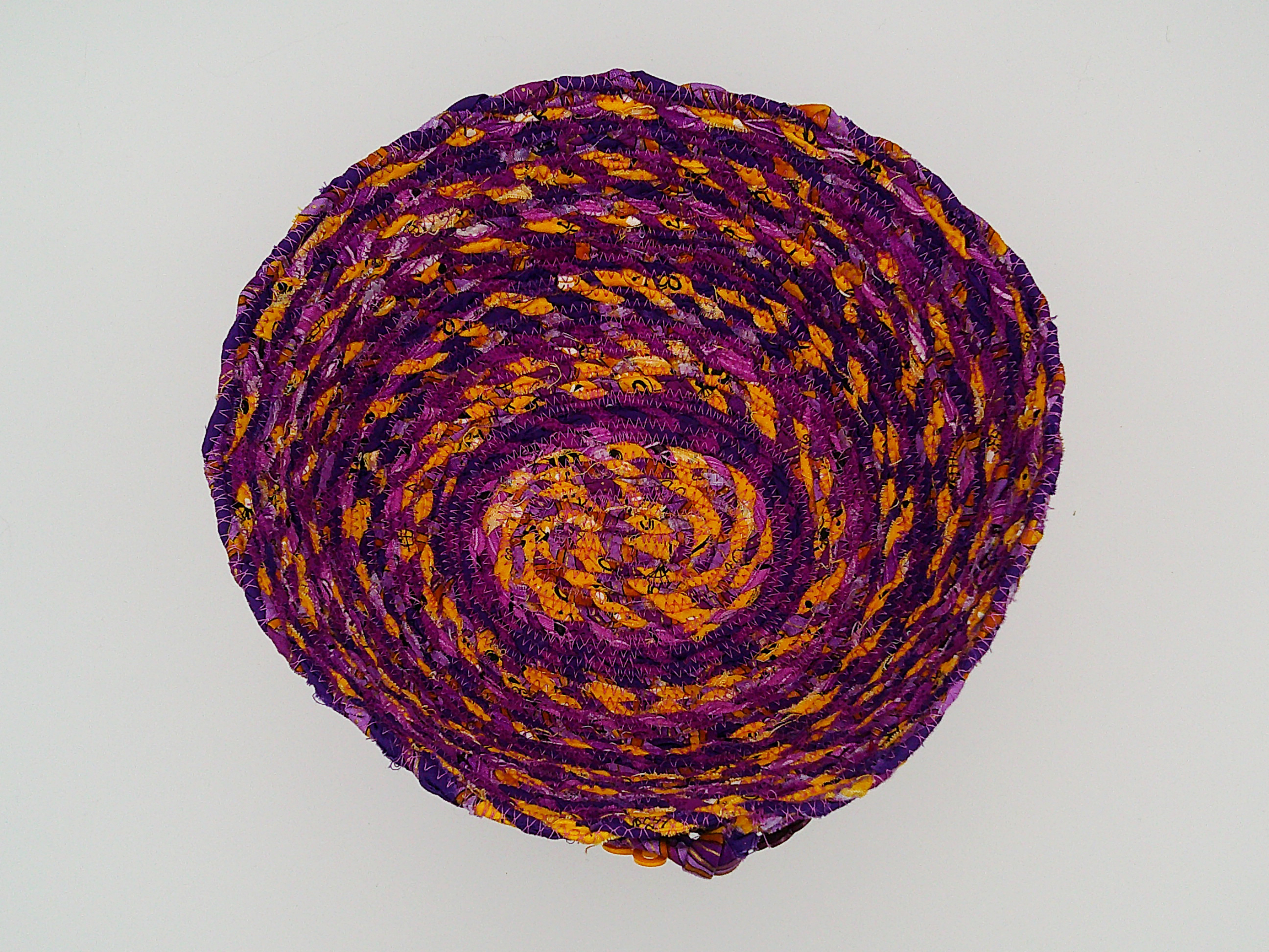 This is a view of the basket looking down into it. It shows off the colors. This is a view of the basket looking down into it. It shows off the colors.