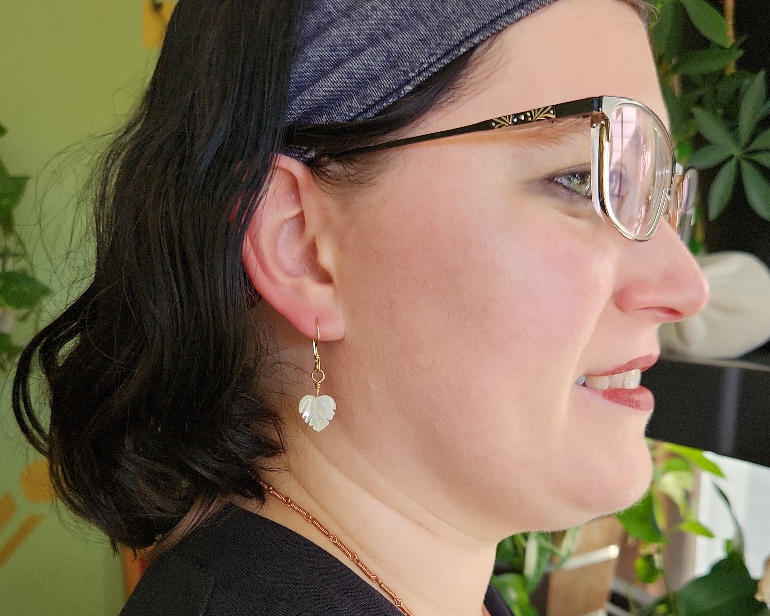 Earrings modeled by Joy Kizior Earrings modeled by Joy Kizior