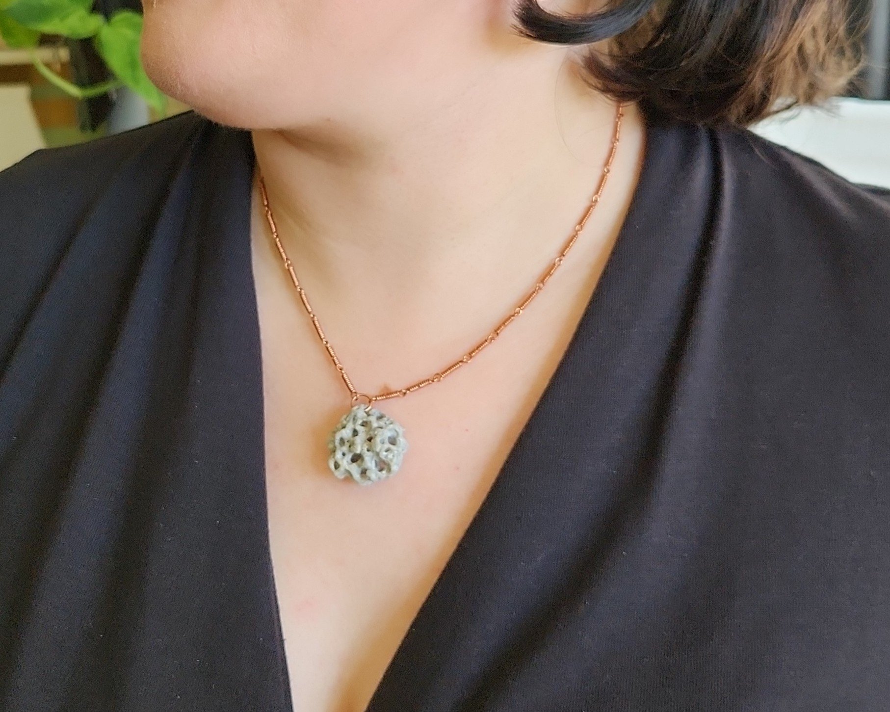 Necklace modeled by Joy Kizior Necklace modeled by Joy Kizior