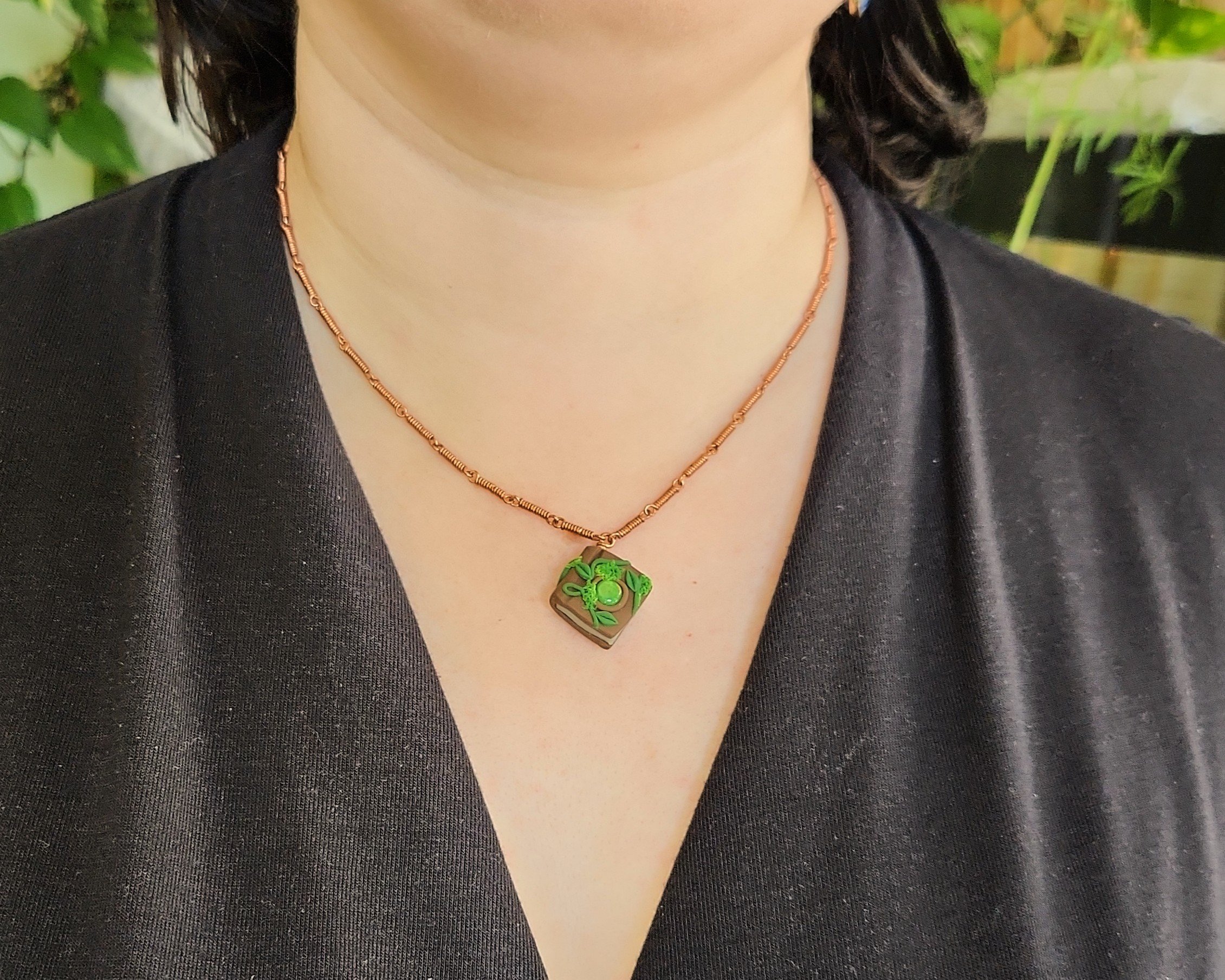 Necklace modeled by Joy Kizior Necklace modeled by Joy Kizior