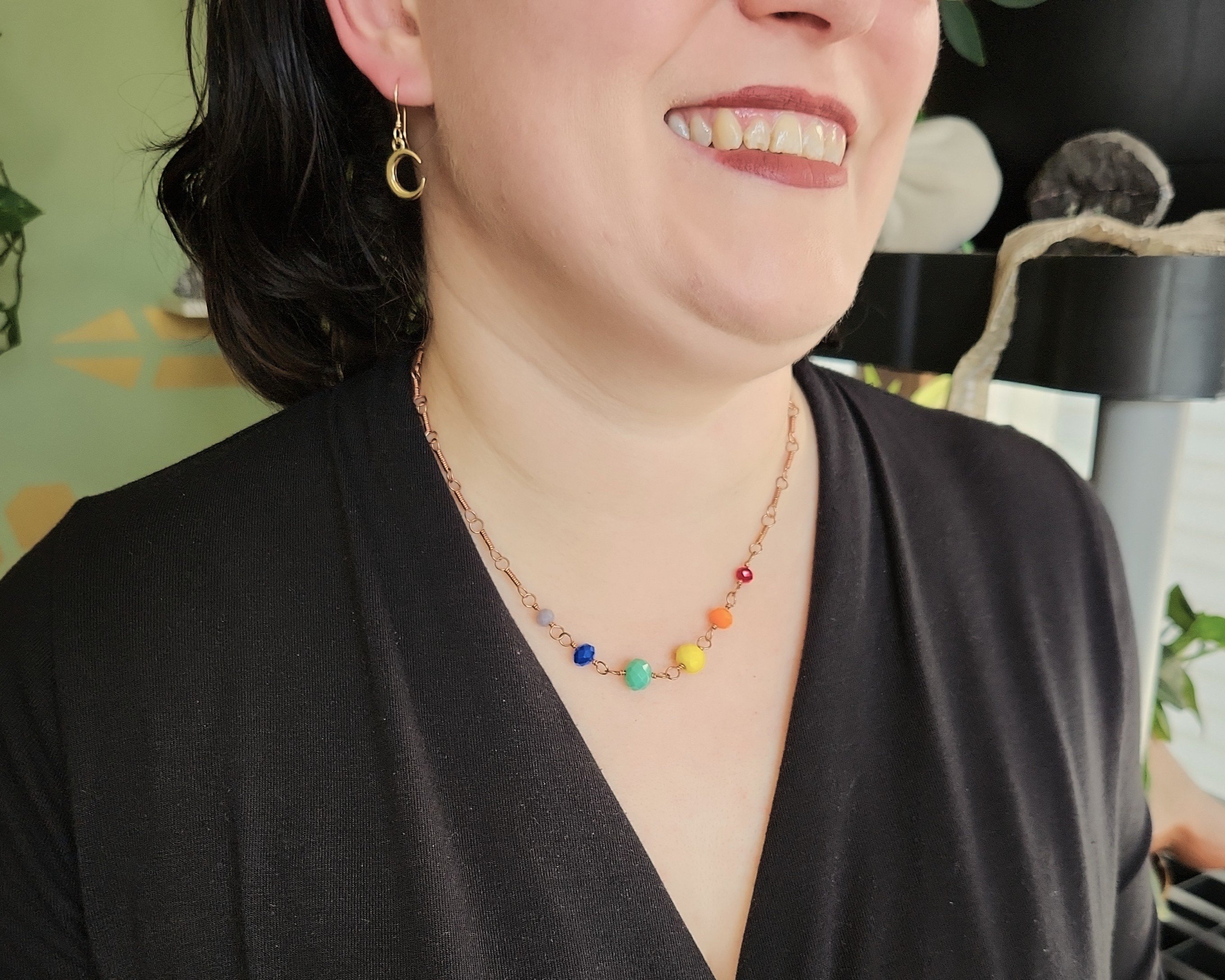 Necklace modeled by Joy Kizior Necklace modeled by Joy Kizior