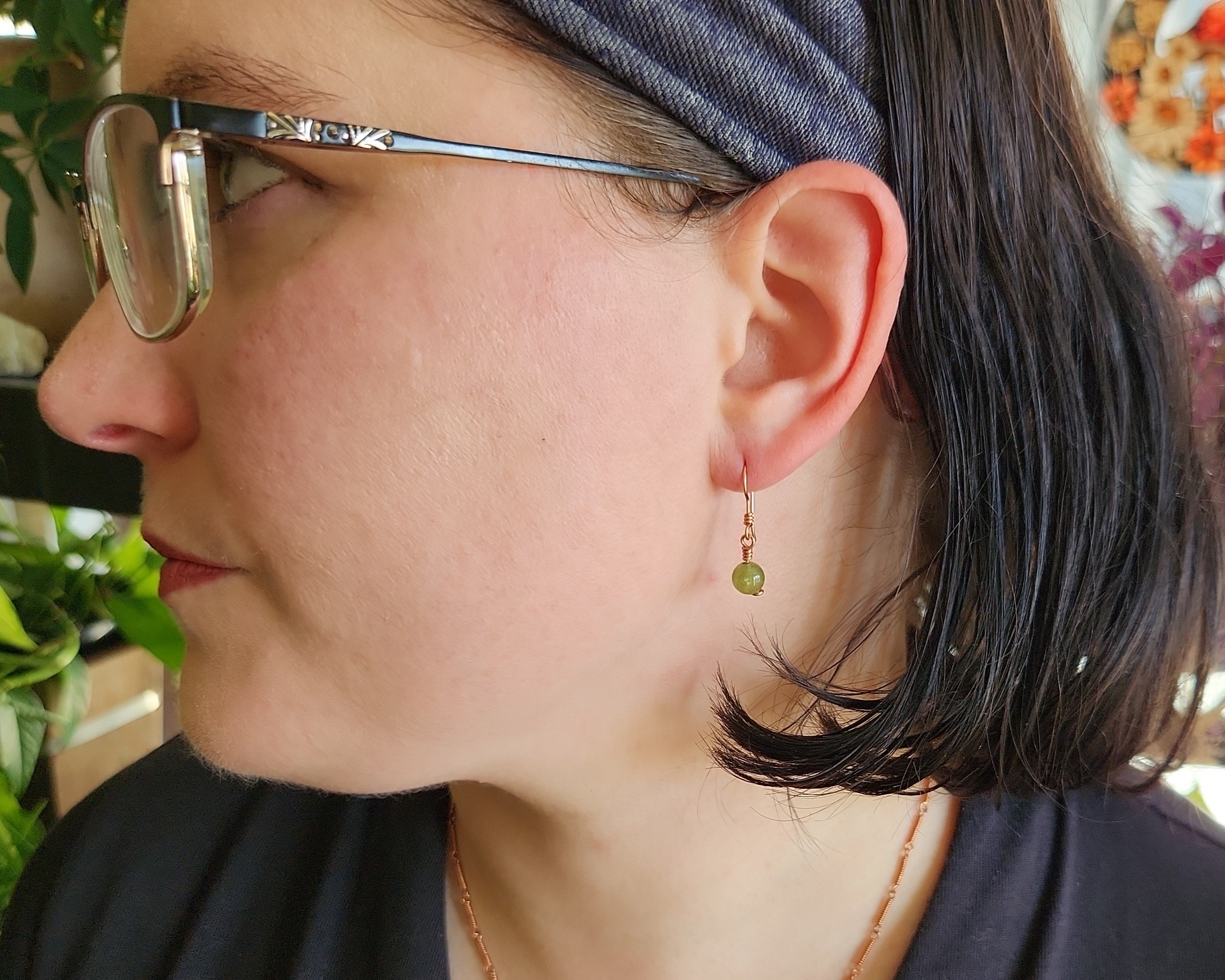 Earrings modeled by Joy Kizior Earrings modeled by Joy Kizior