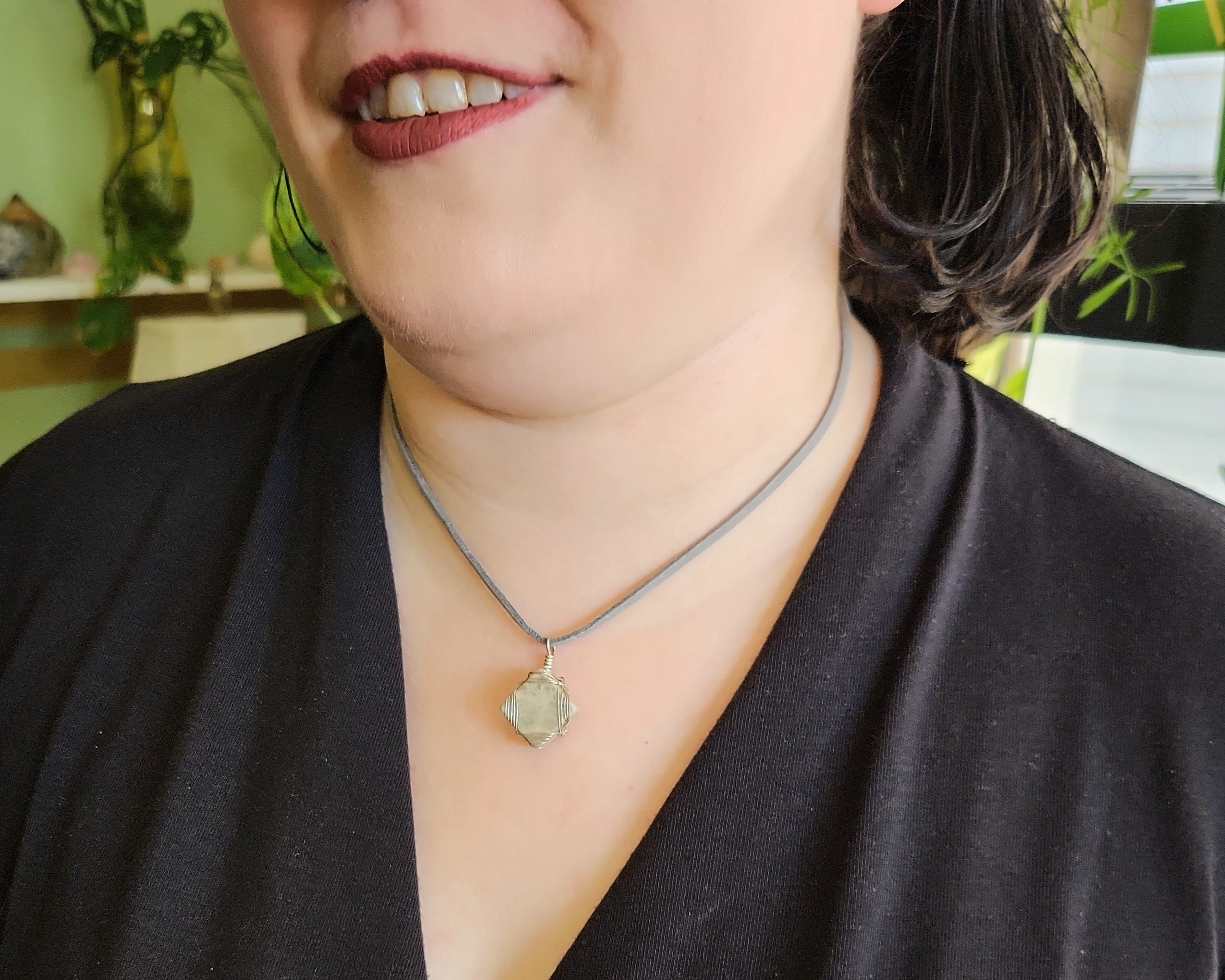 Pendant modeled by Joy Kizior Pendant modeled by Joy Kizior