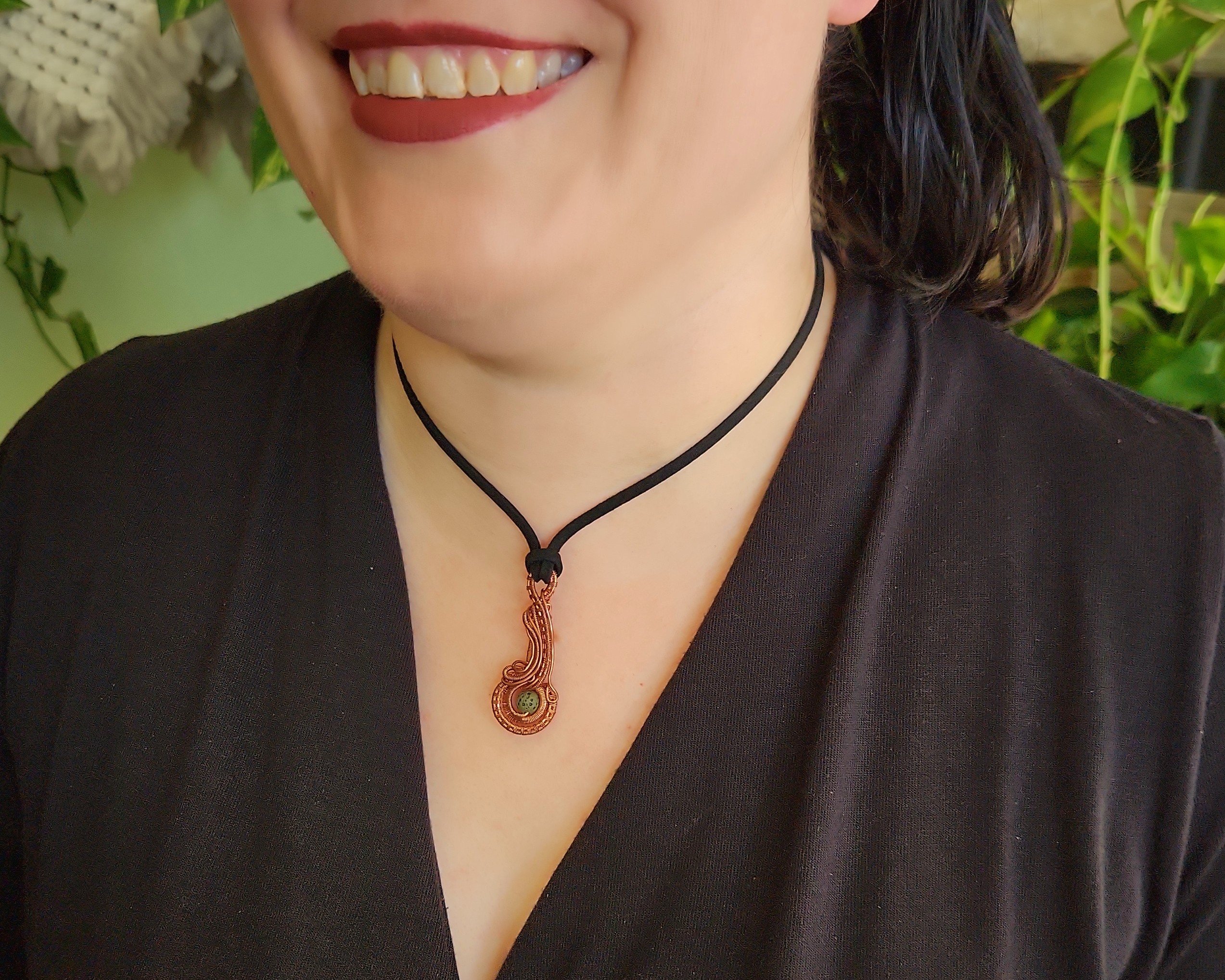 Pendant modeled by Joy Kizior Pendant modeled by Joy Kizior