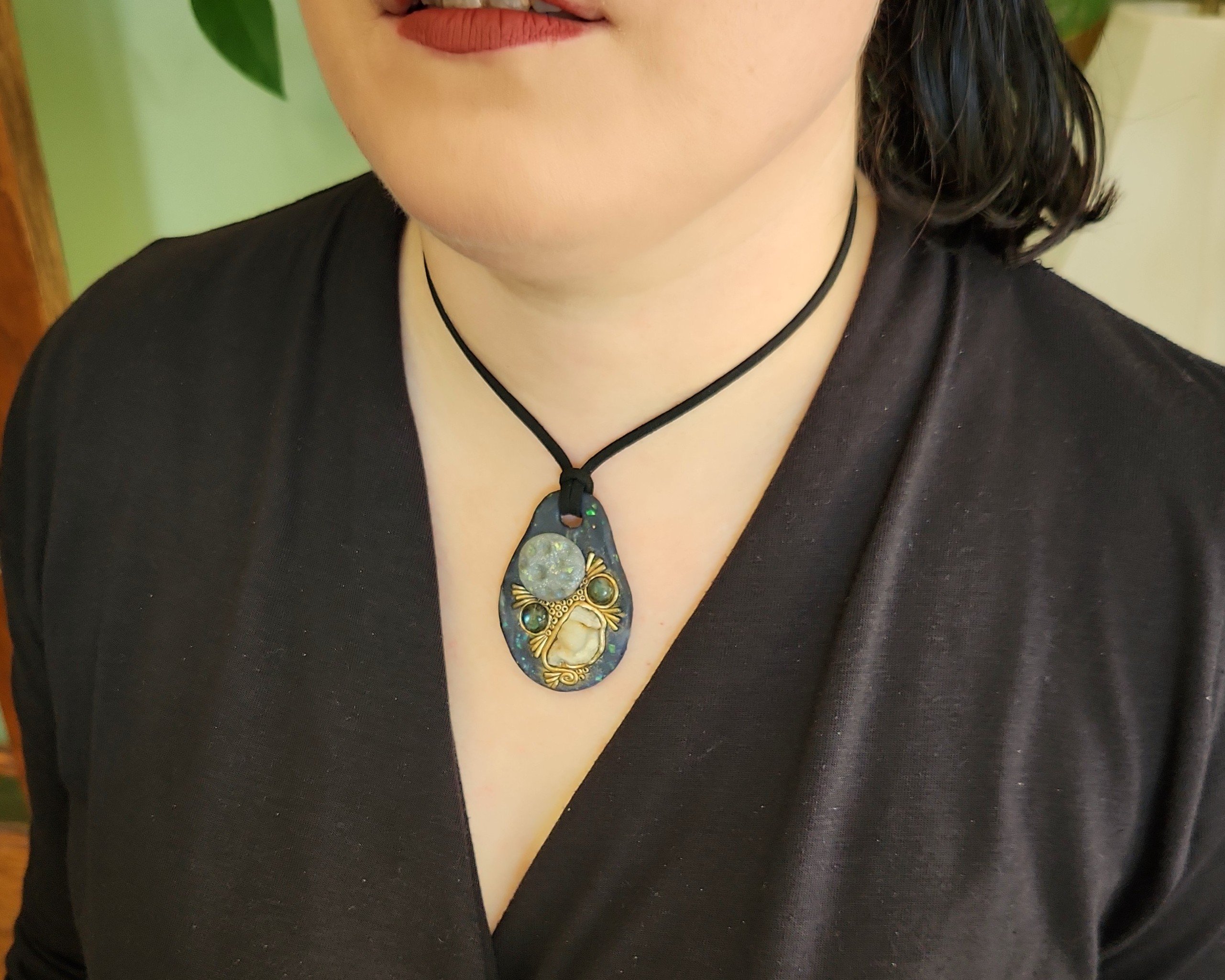 Pendant modeled by Joy Kizior Pendant modeled by Joy Kizior